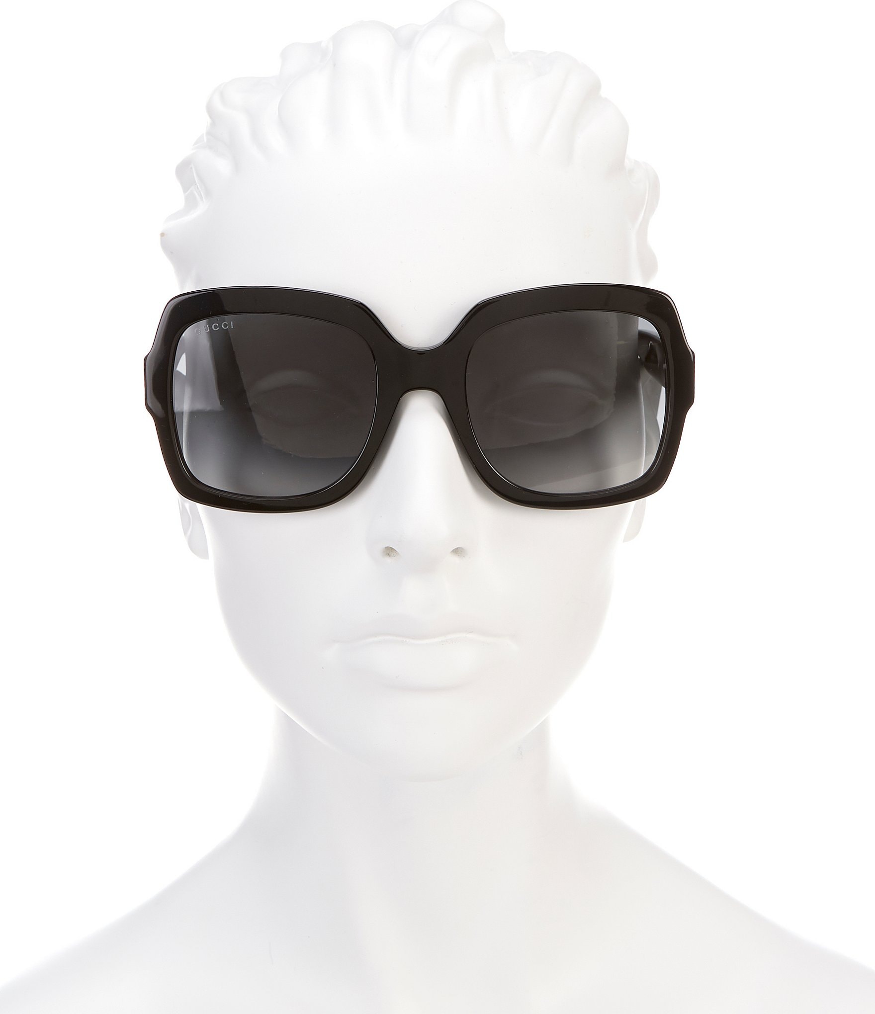 Gucci Oversized Square Black Frame Sunglasses