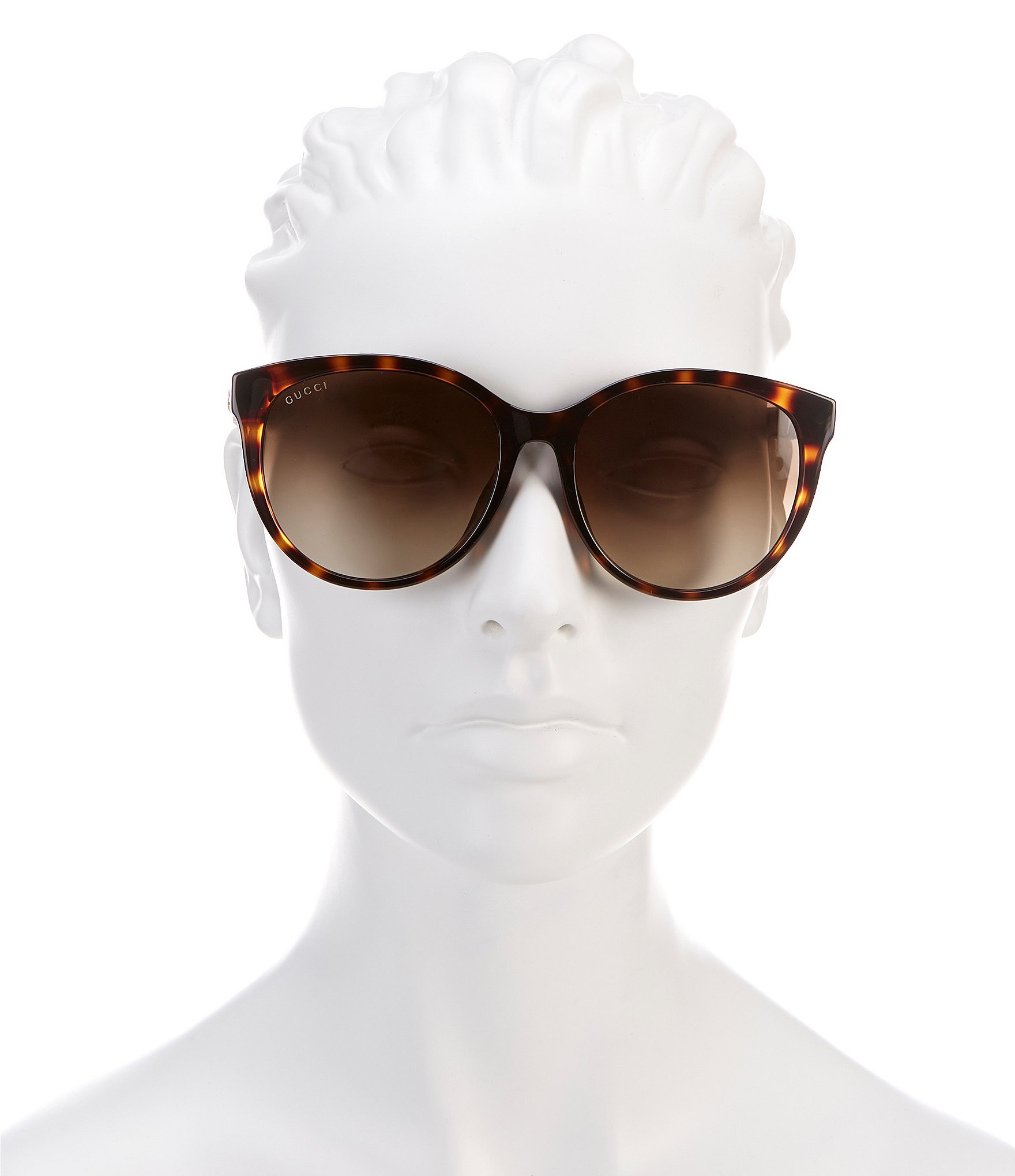 Gucci Rounded Tortoise Sunglasses