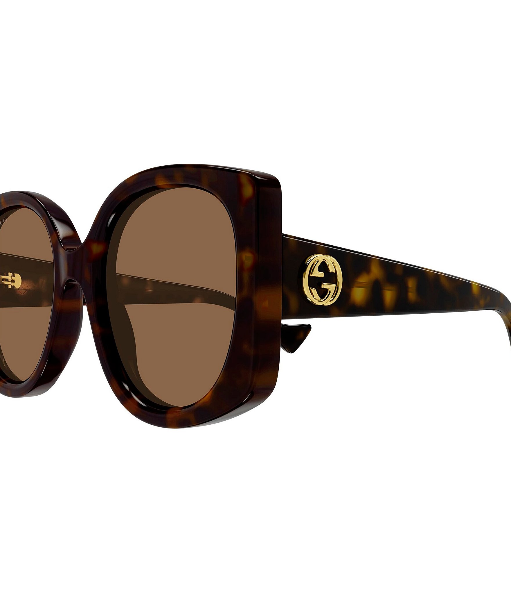 Gucci Women's GG1257SA 56mm Havana Round Butterfly Sunglasses