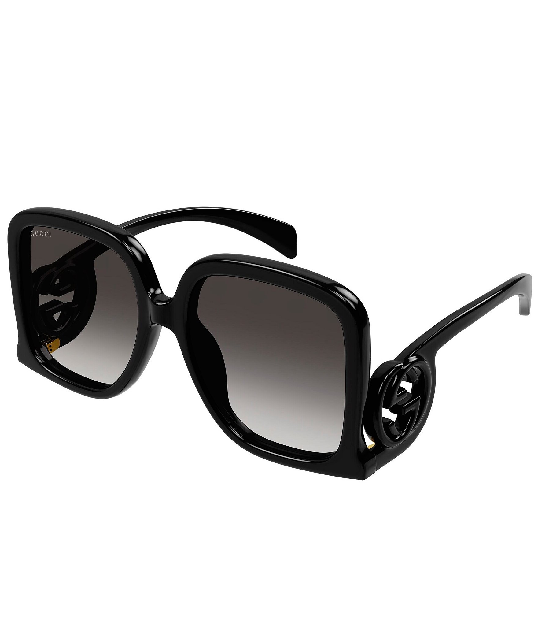 Gucci Matelasse 90s Rectangular Sunglasses in Black | Lyst