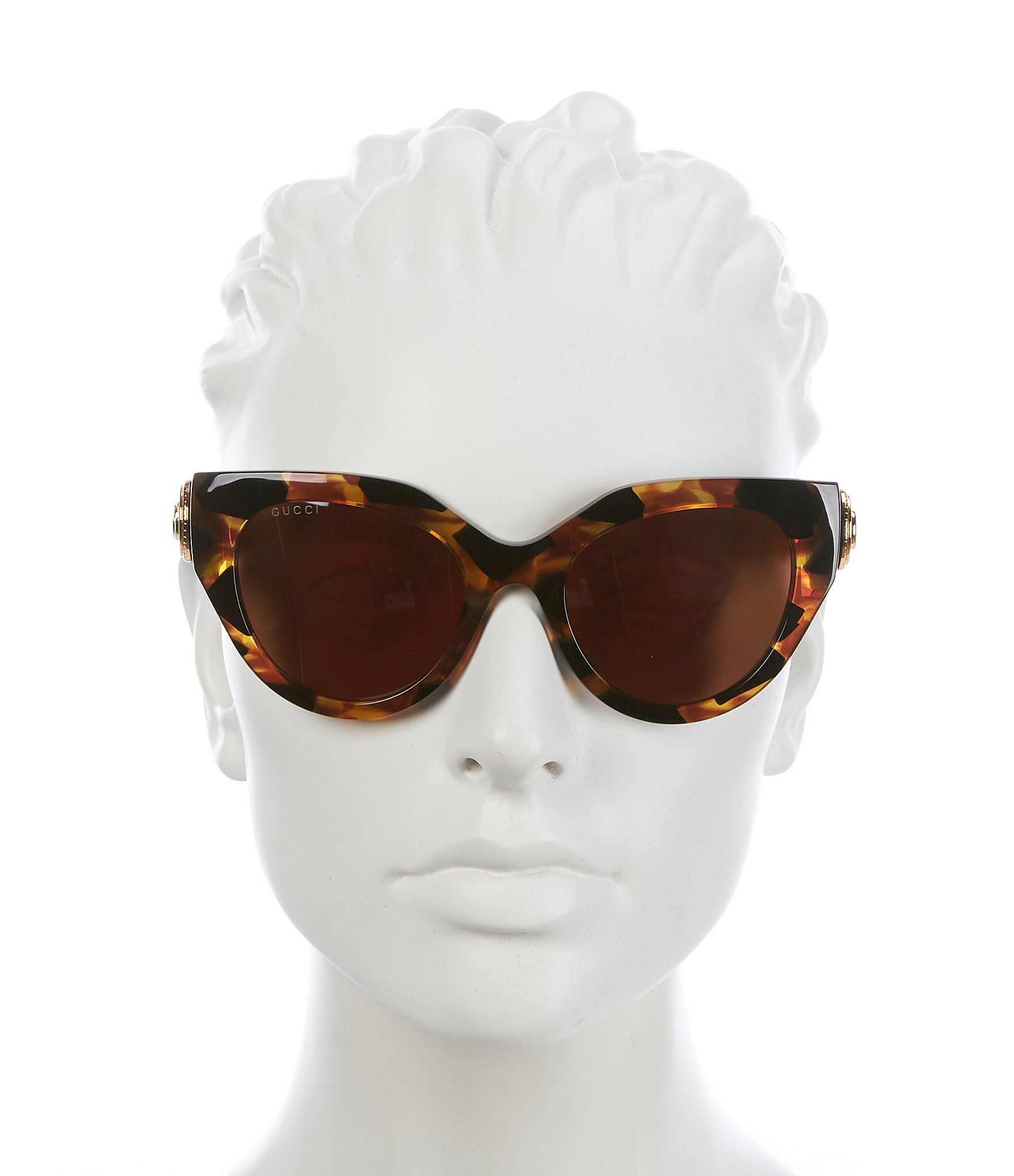 Gucci Women's GG1408S Le Bouton 52mm Havana Cat Eye Sunglasses