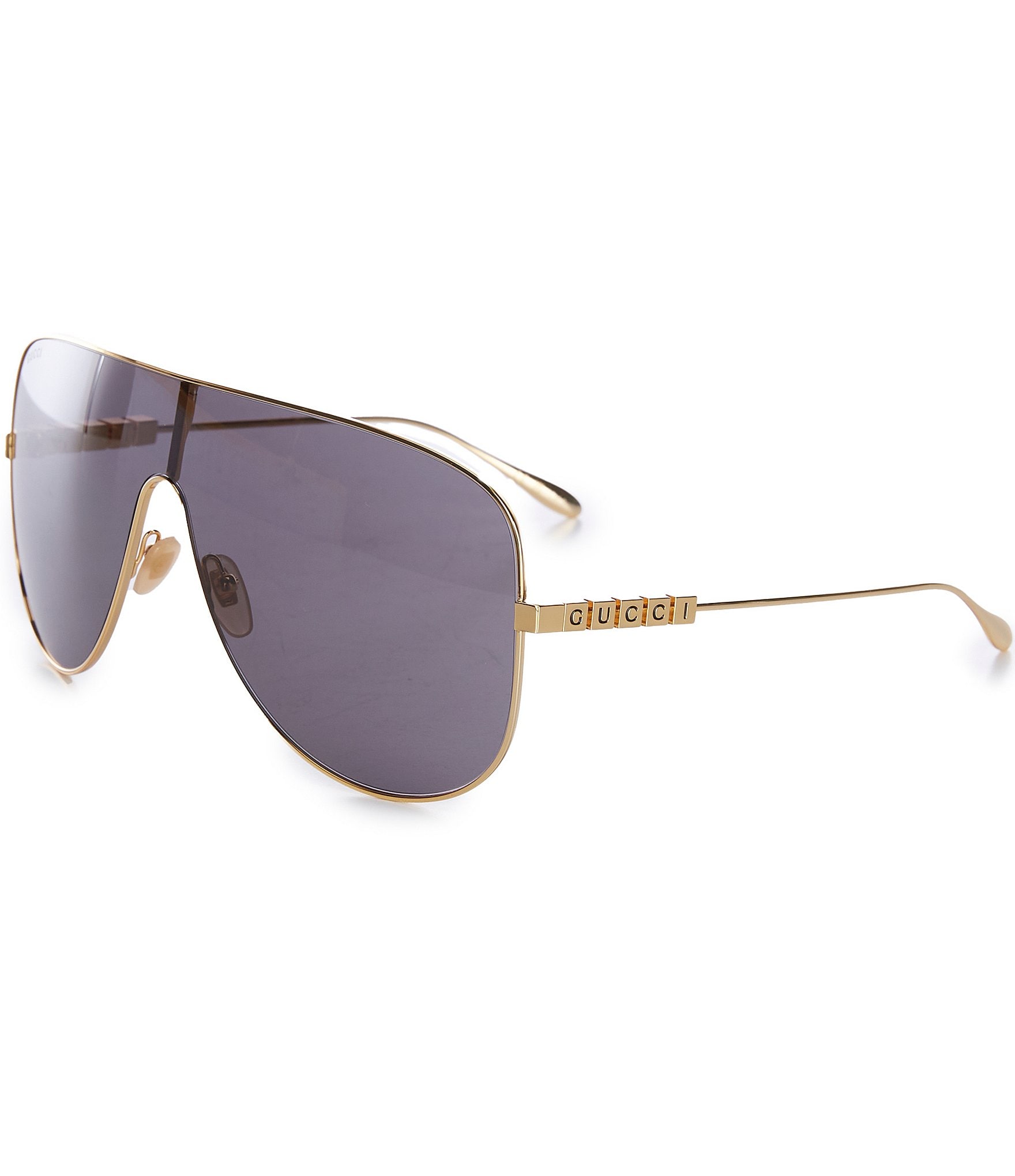 Gucci Women's Lettering Logo 99mm Shield Sunglasses | Dillard's