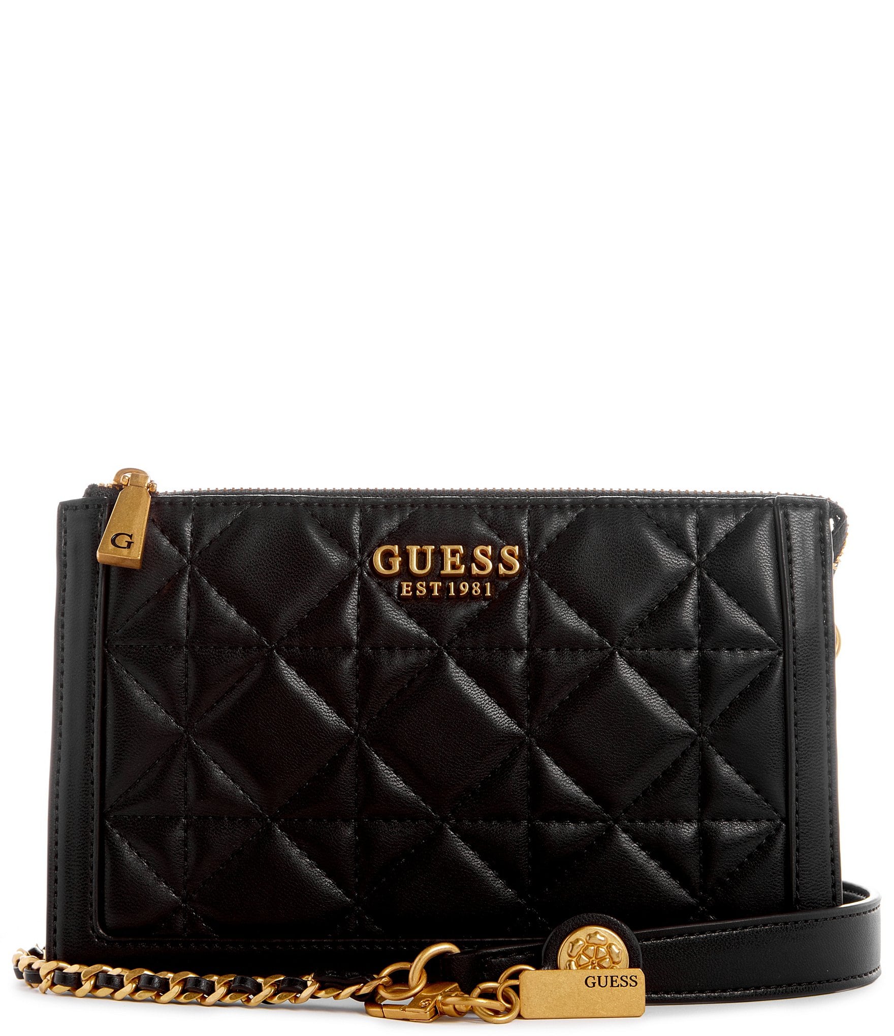 Guess Abey Multi Compartment Crossbody Quilted Handbag | Dillard's