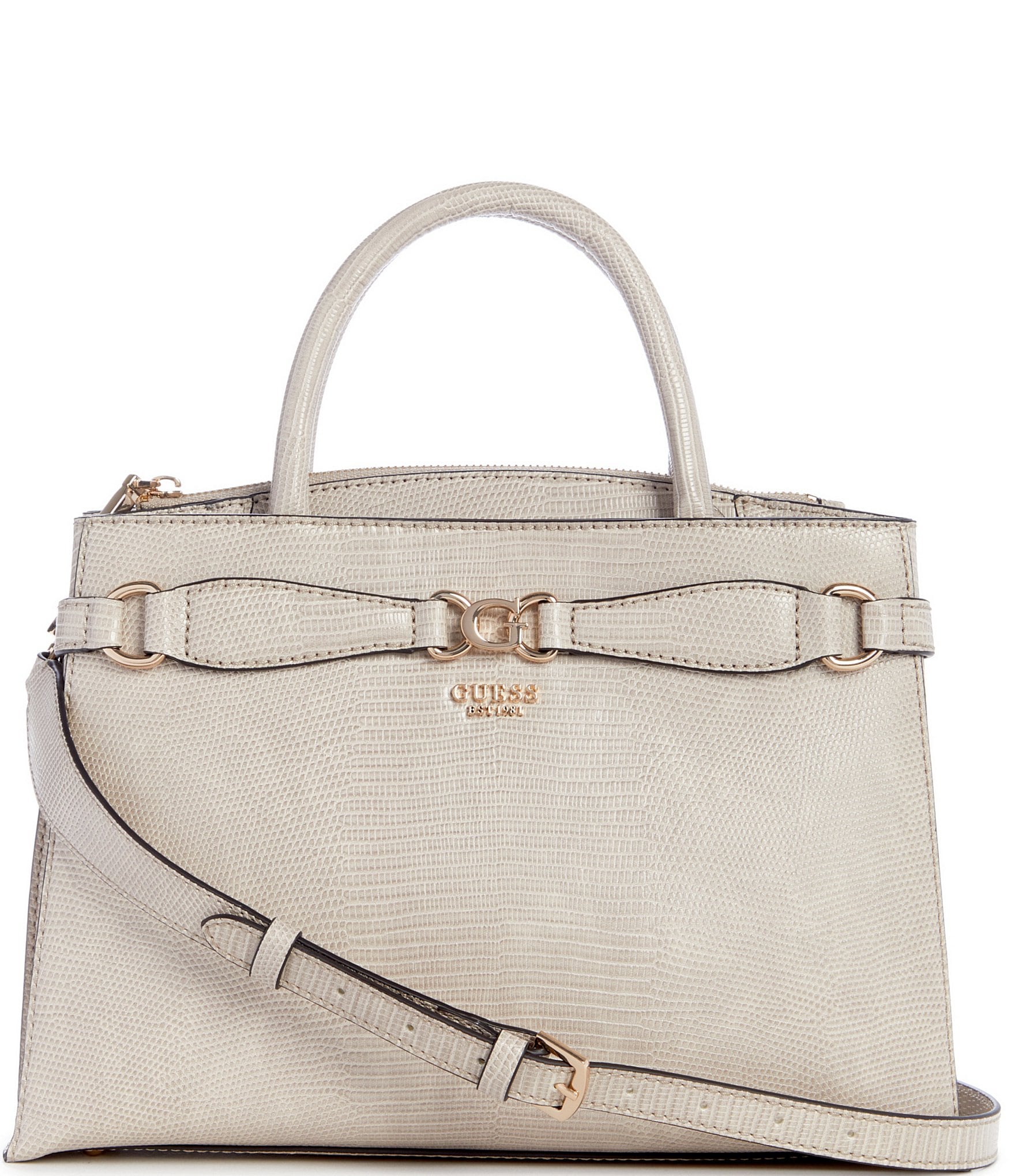 Guess Arlena Girlfriend Lizard Satchel Bag | The Shops at
