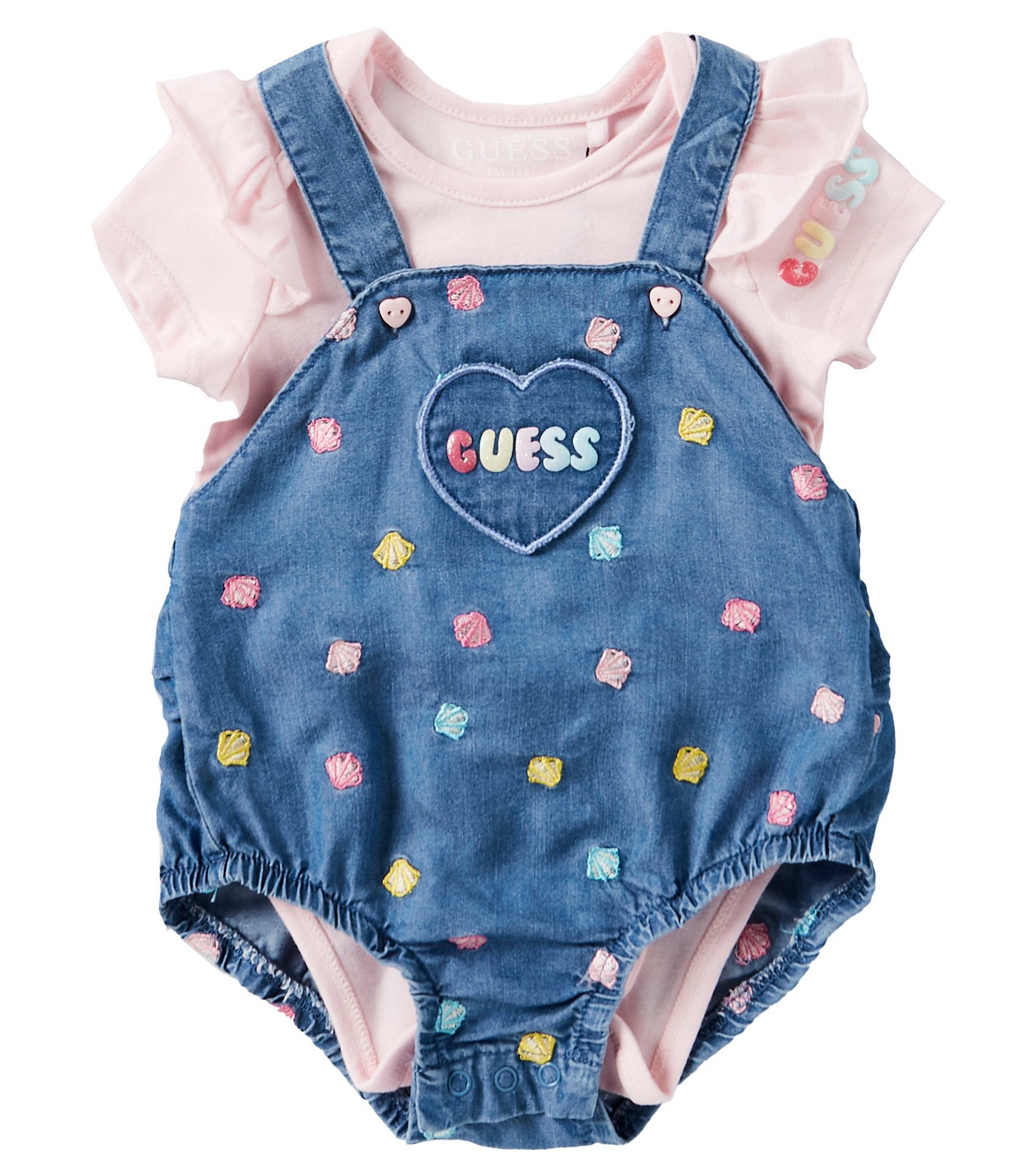 Guess baby overalls best sale