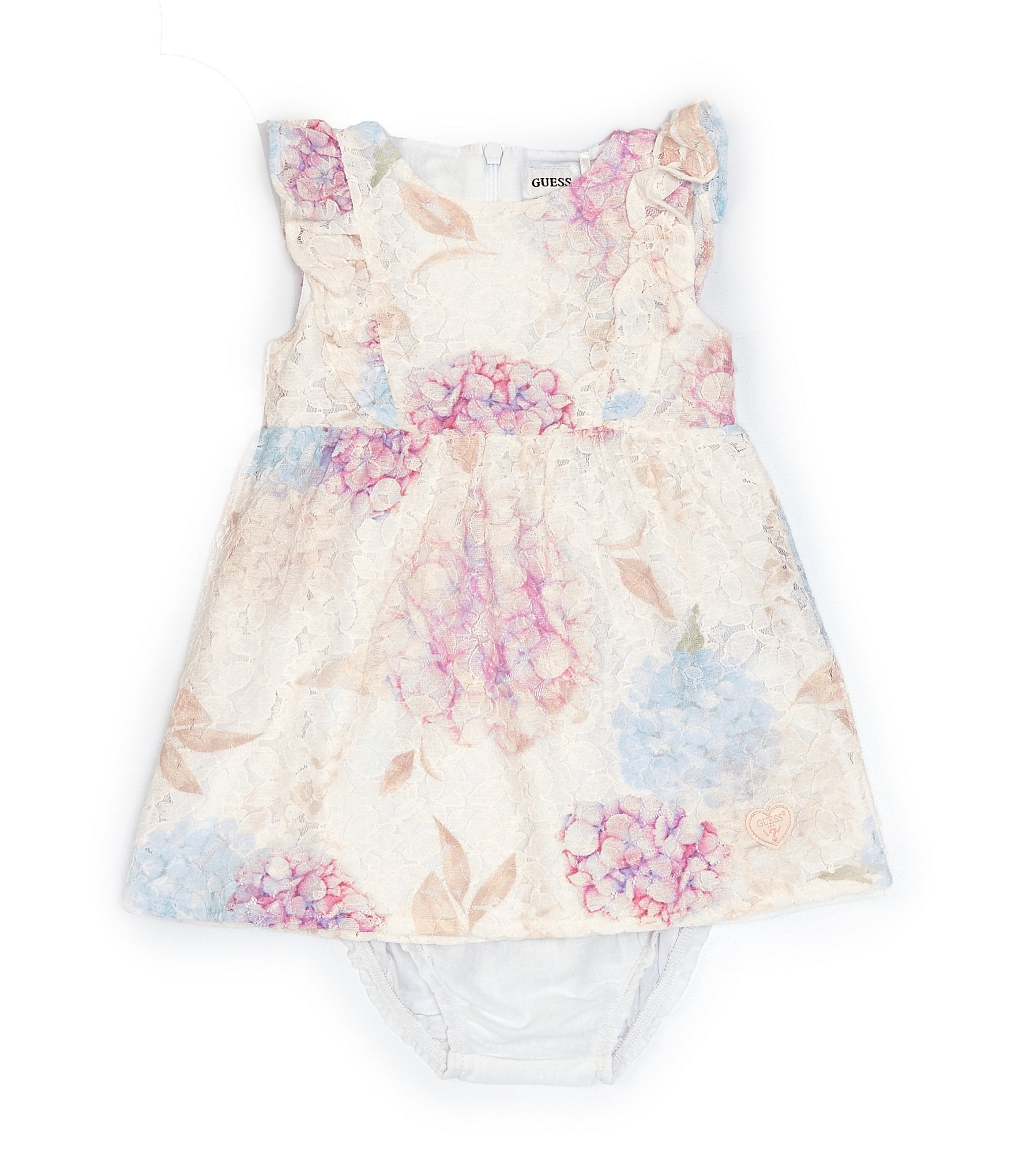 Rijden ONWAAR Absurd Guess Baby Girls Newborn-24 Months Floral Print Lace Ruffle A-Line Dress  Set | Dillard's