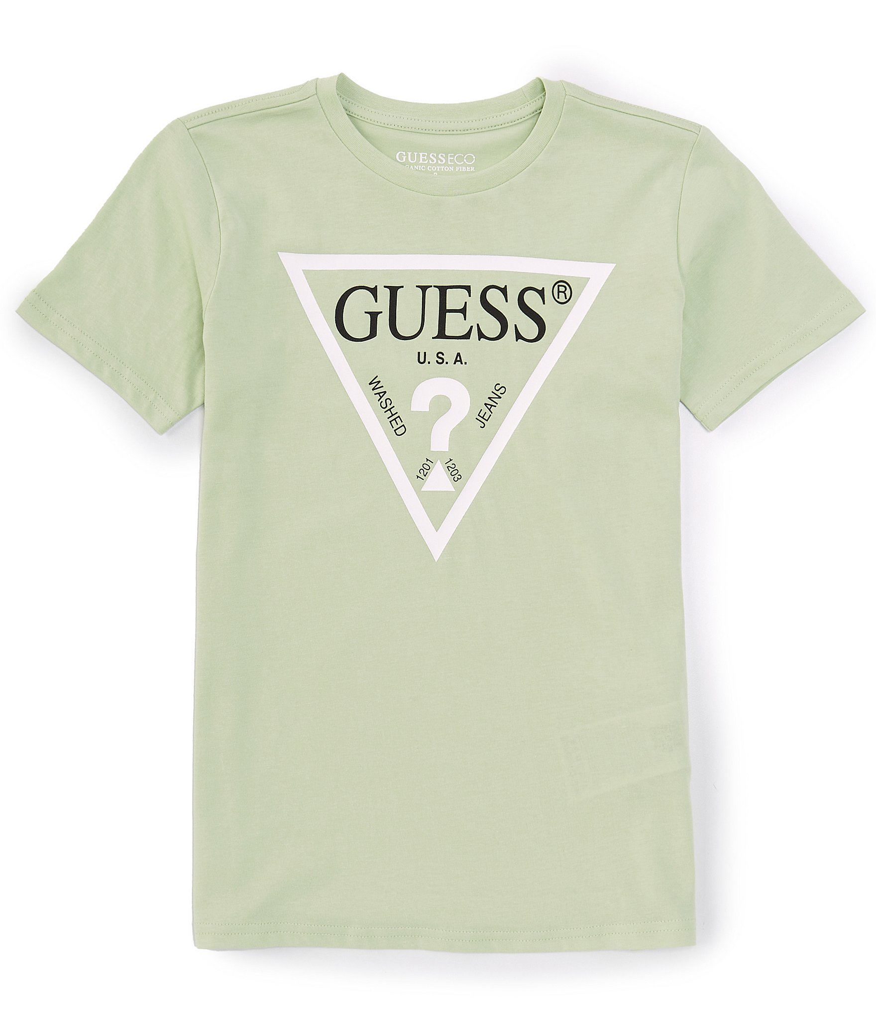 Guess Big Boys 8-18 Short Sleeve Guess Triangle Graphic T-Shirt