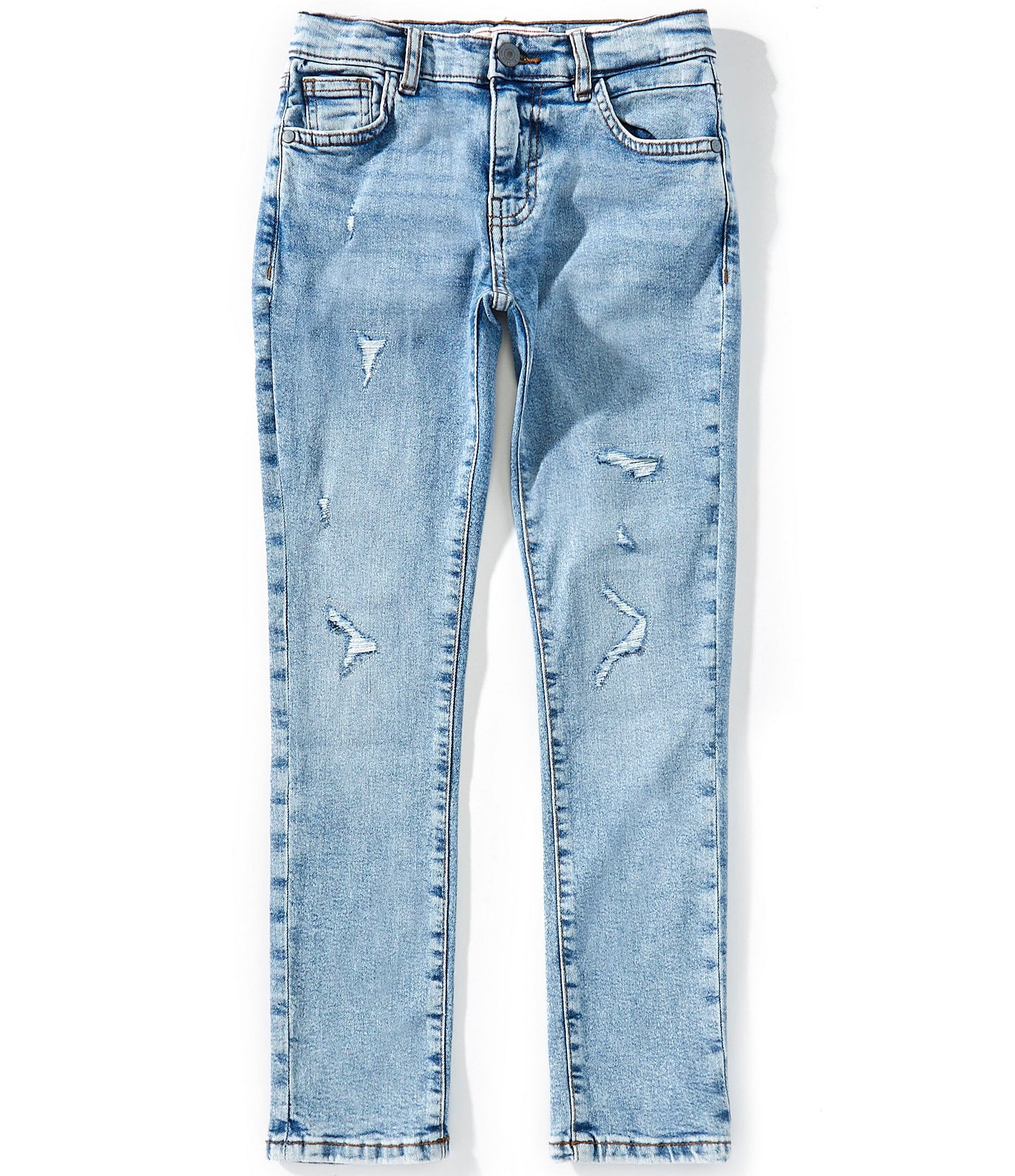 Guess Big Boys Slim-Fit Distressed Comfort Denim Jeans
