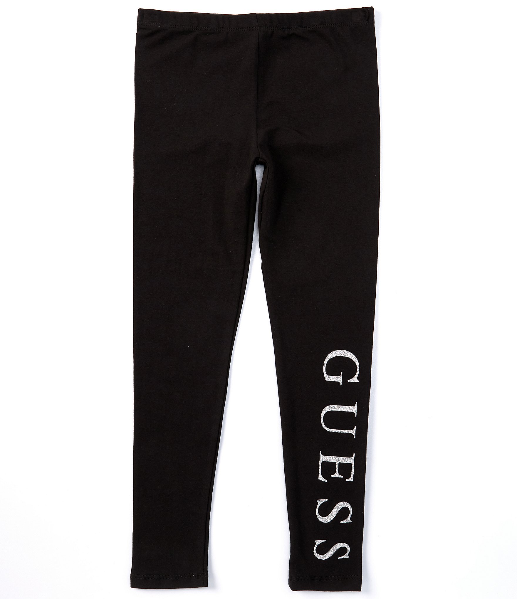 Guess Big Girls 7-16 Glitter Logo Leggings