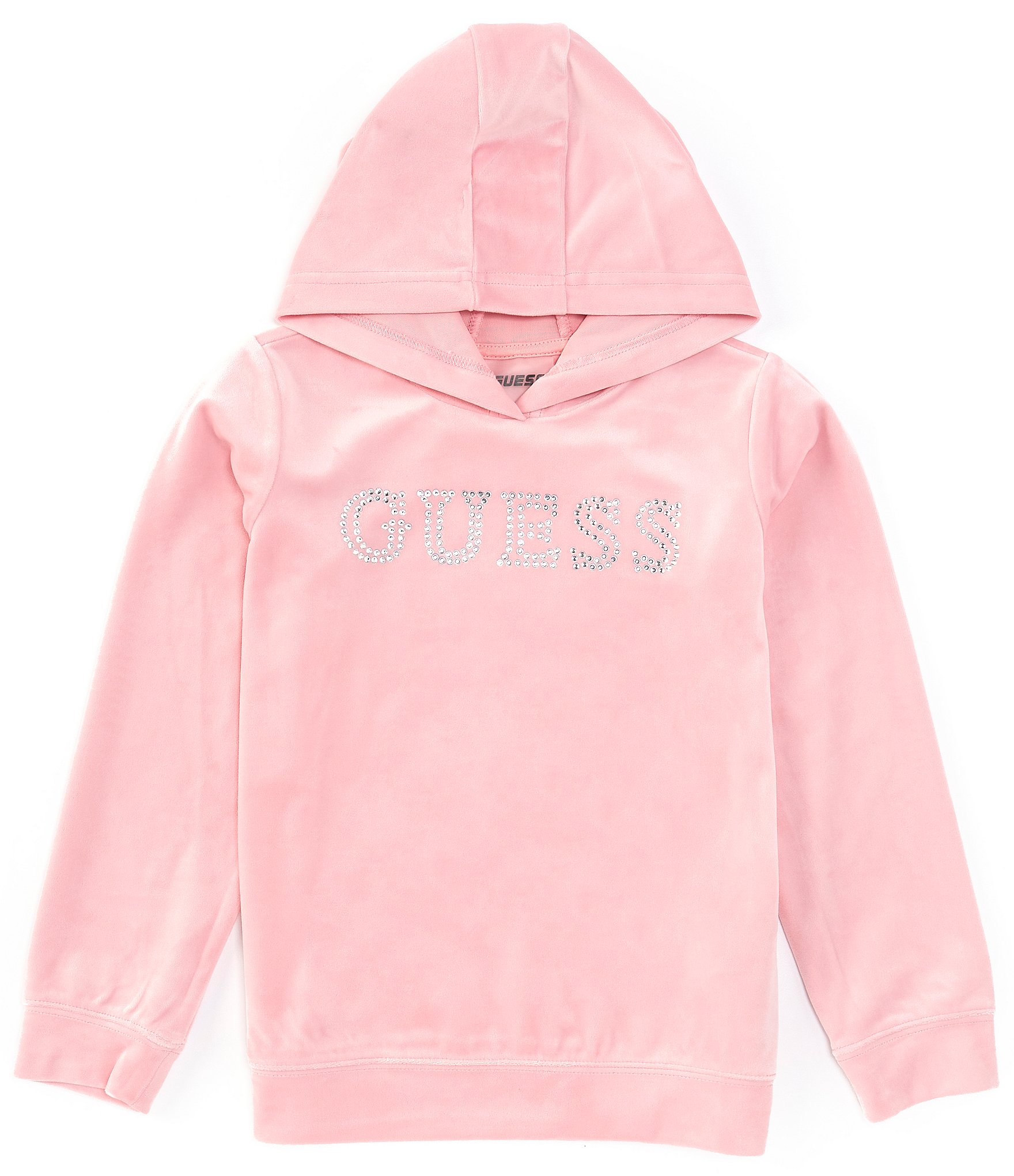 Guess Big Girls 7-16 Long-Sleeve Velour Hoodie