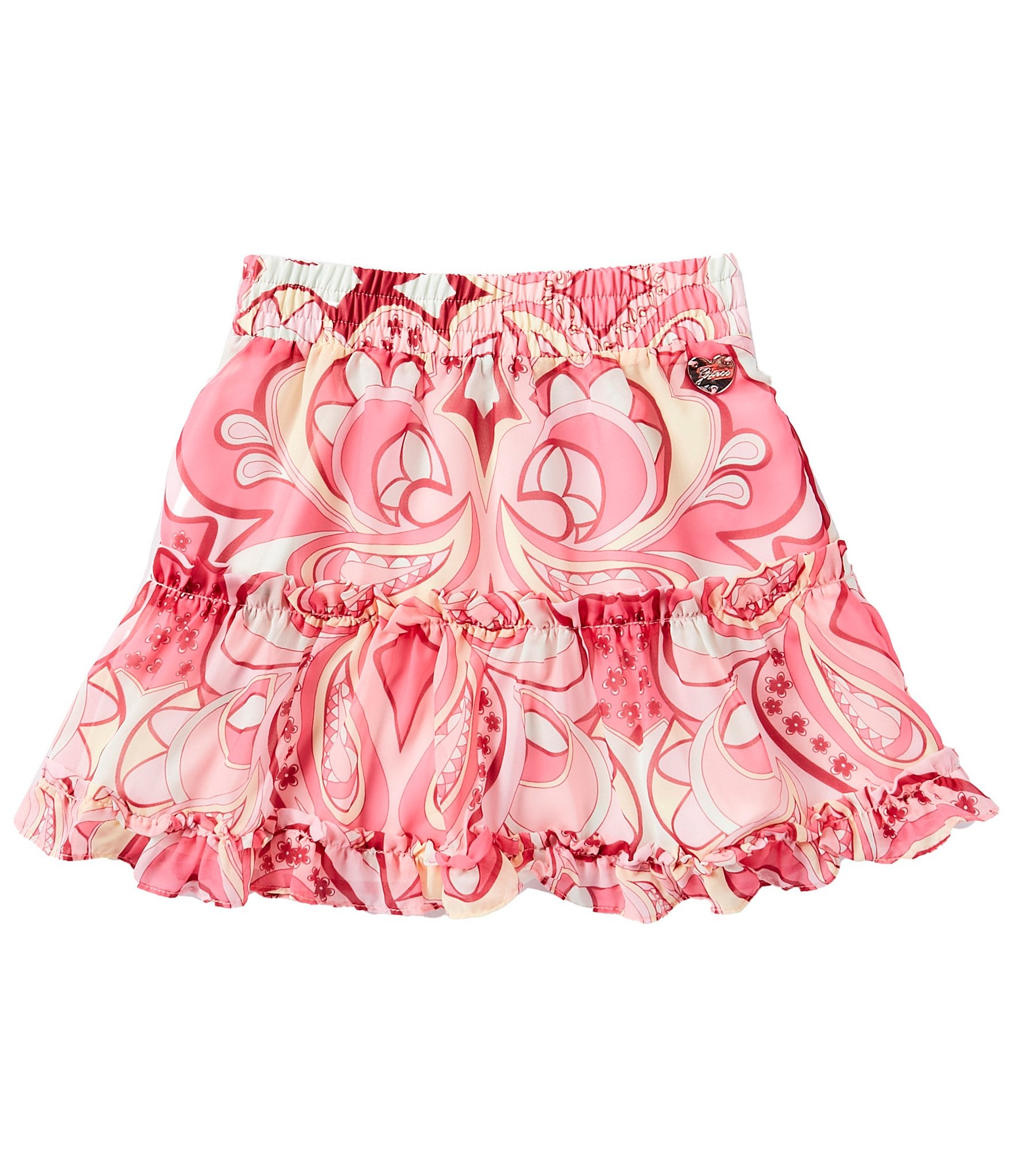 Guess Big Girls 7-16 Printed Chiffon Paisley Skirt