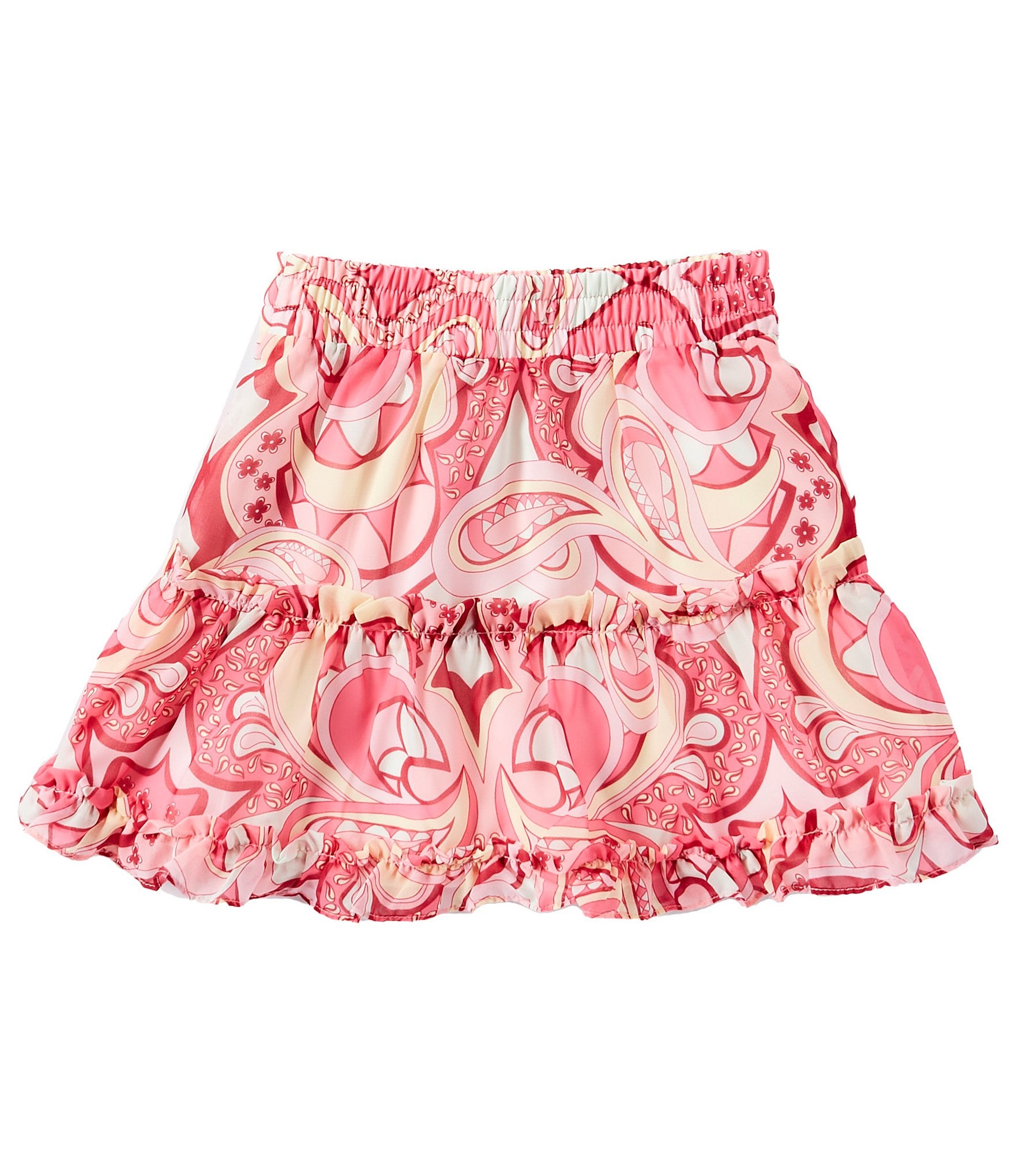 Guess Big Girls 7-16 Printed Chiffon Paisley Skirt