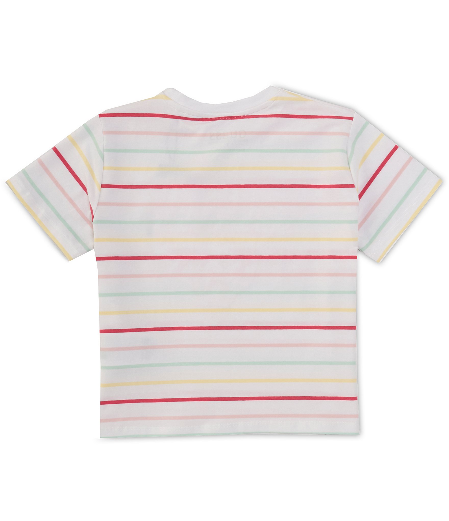 Guess Big Girls 7-16 Short Sleeve Striped Graphic T-Shirt