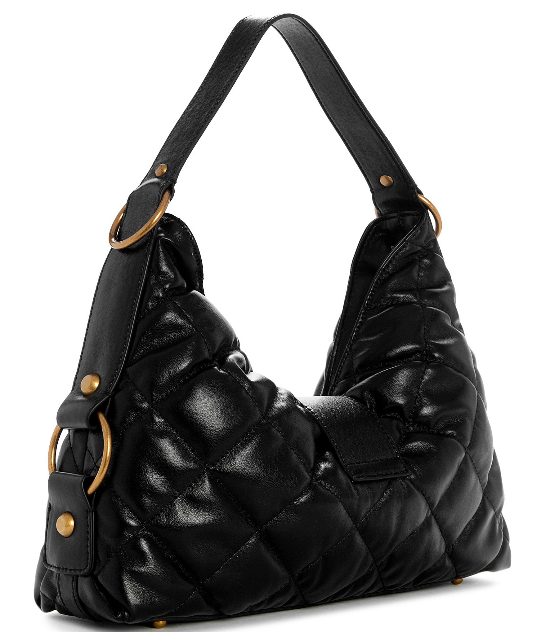 Guess Camden Quilted Hardware Handle Shoulder Bag