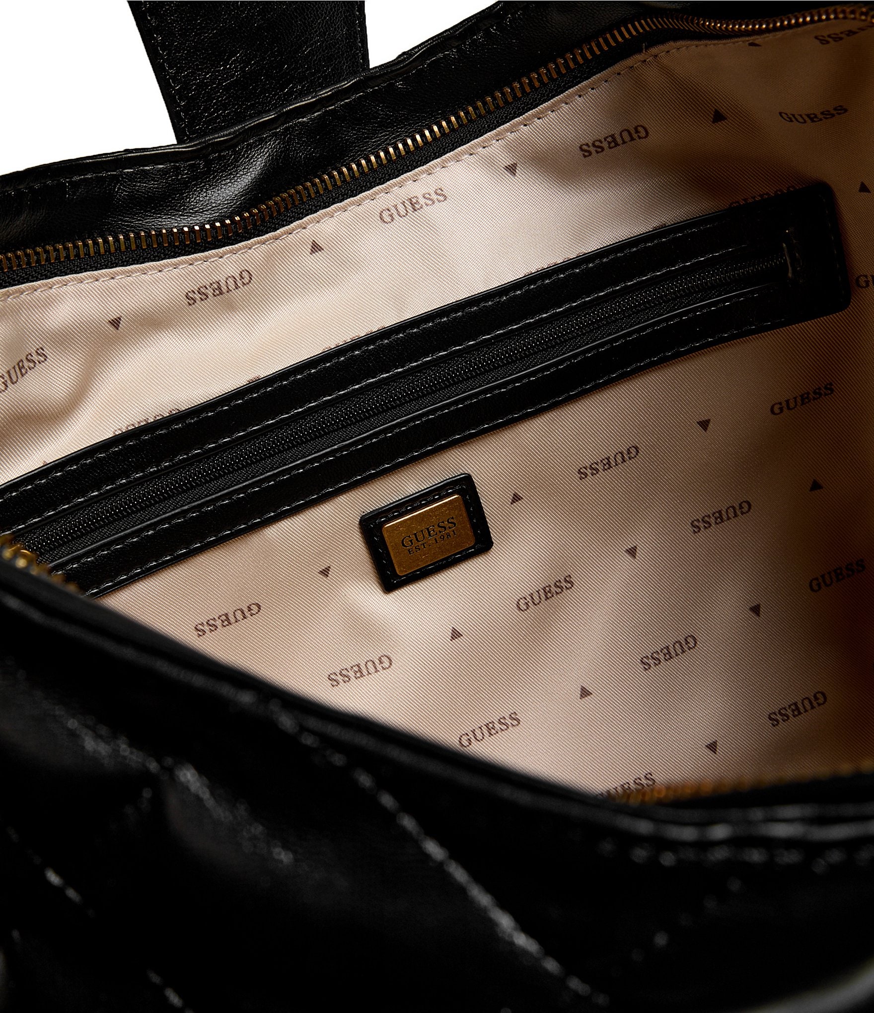 Guess Camden Quilted Hardware Handle Shoulder Bag