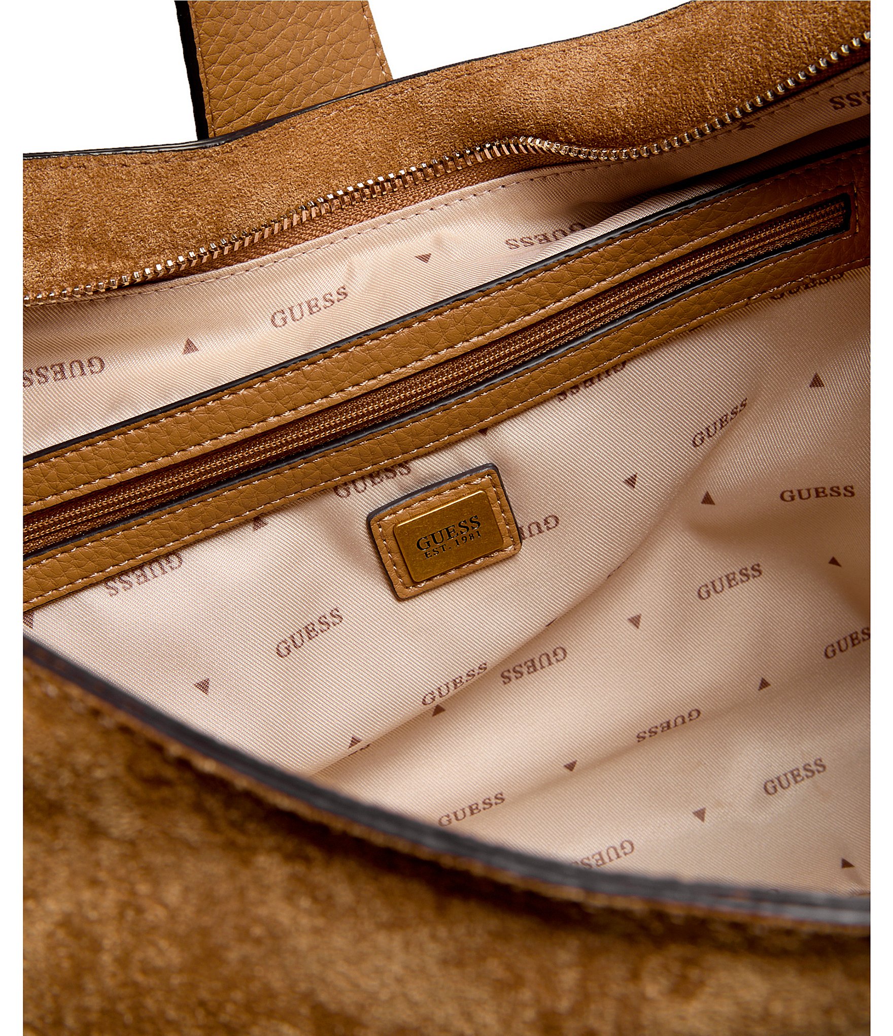 Guess Camden Suede Shoulder Bag