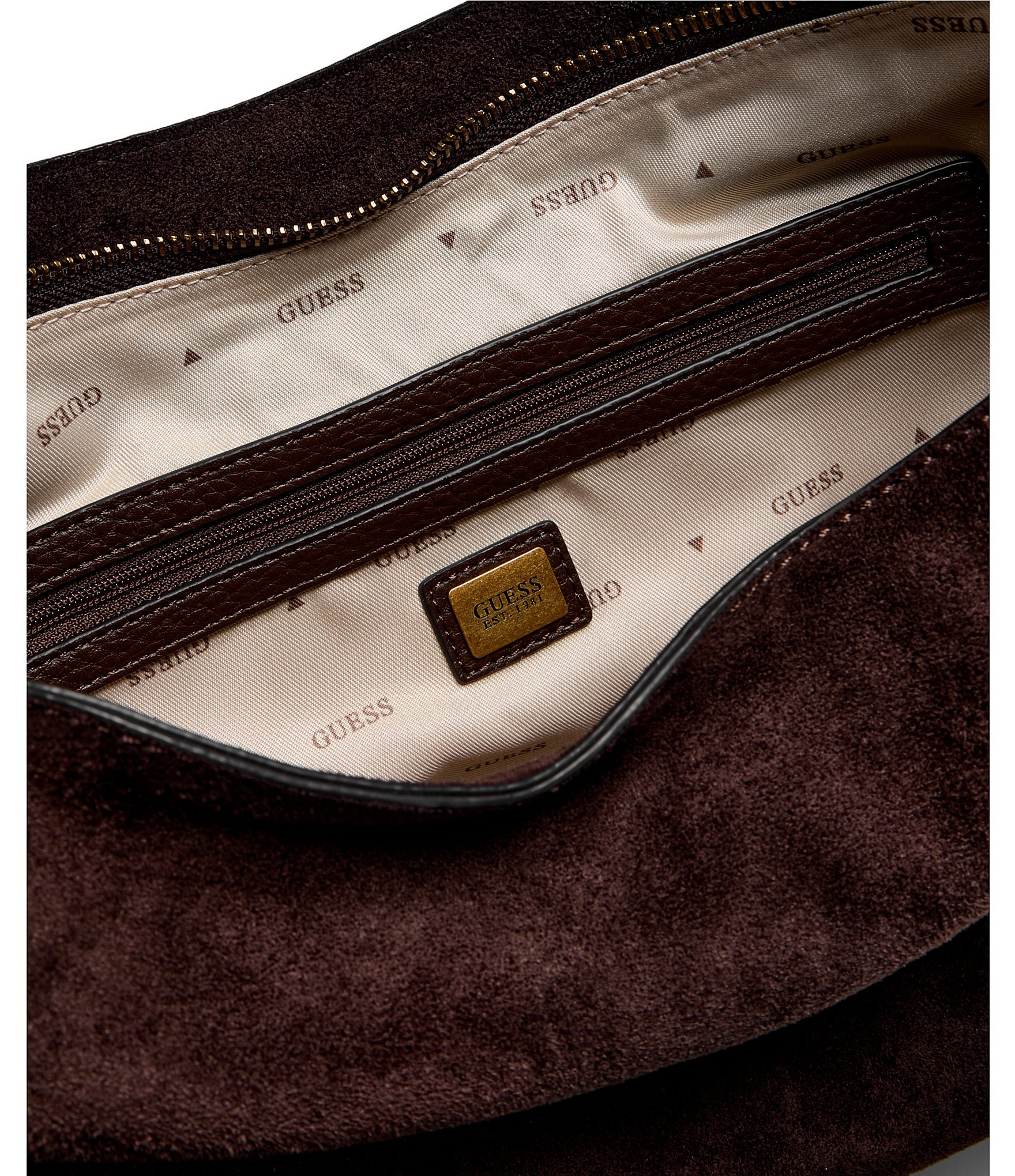Guess Camden Suede Shoulder Bag