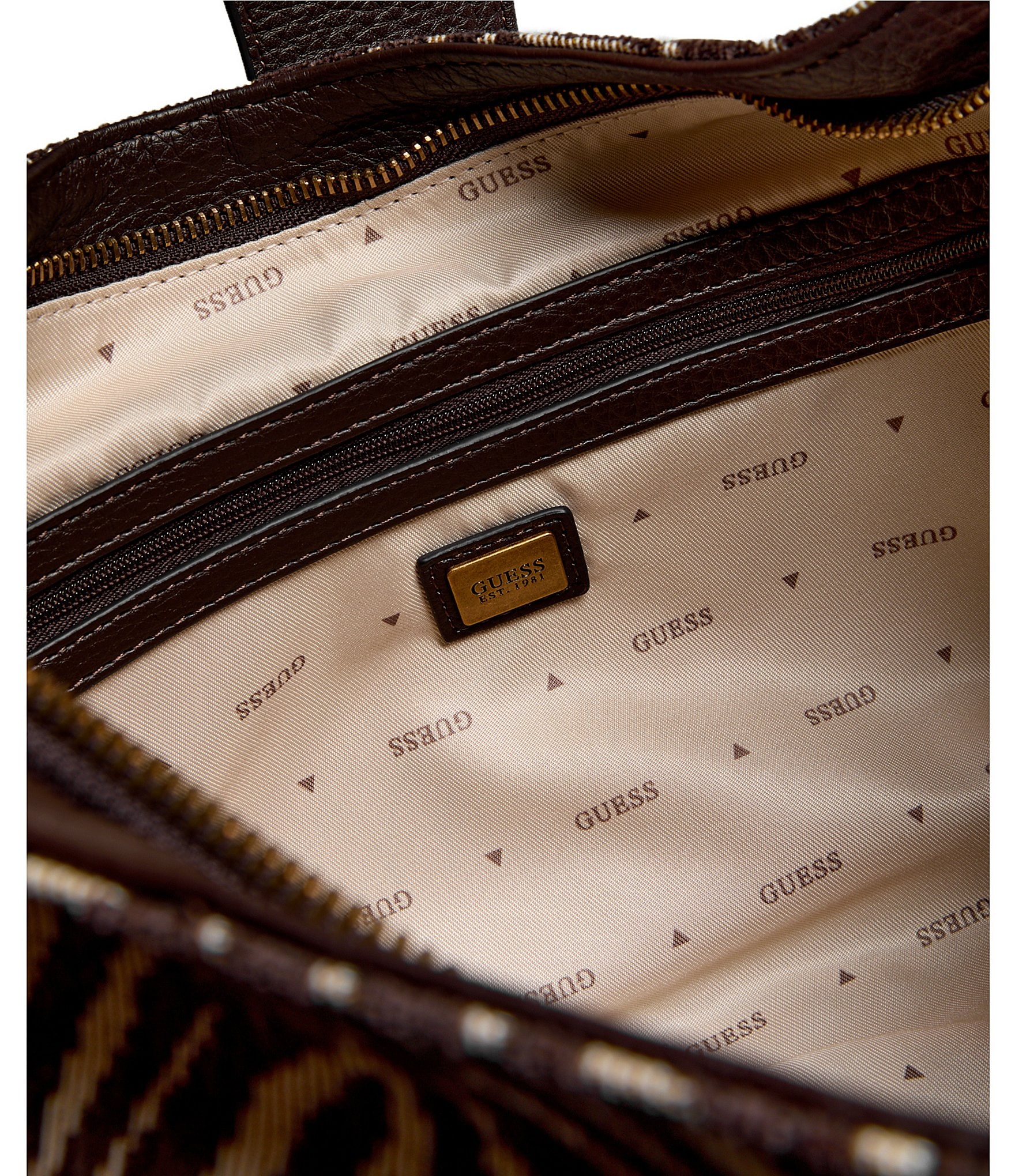 Guess Camden Zebra Shoulder Bag