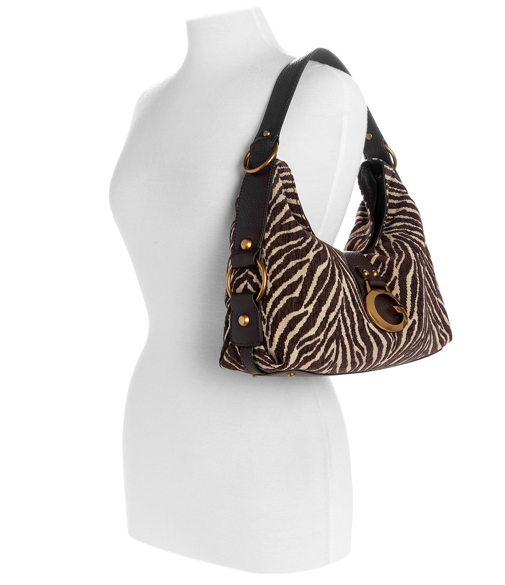 Guess Camden Zebra Shoulder Bag