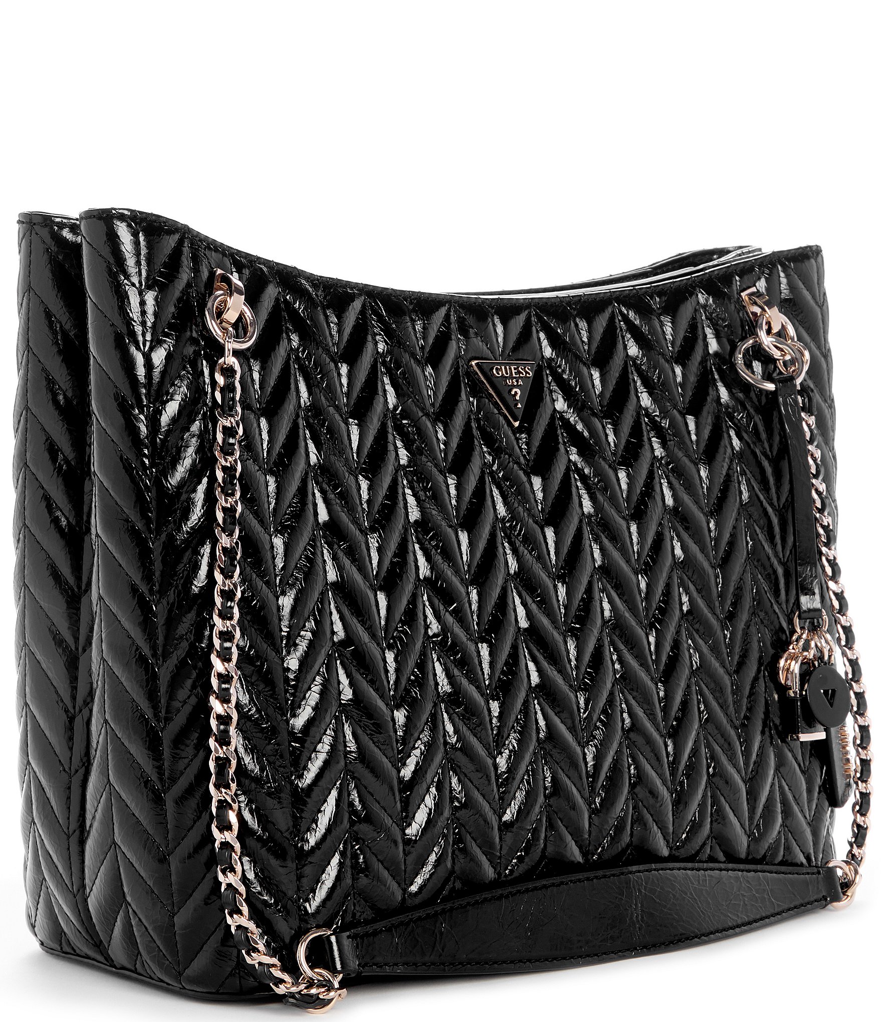 Guess Cheryl 2 Compartment Chain Strap Tote Bag