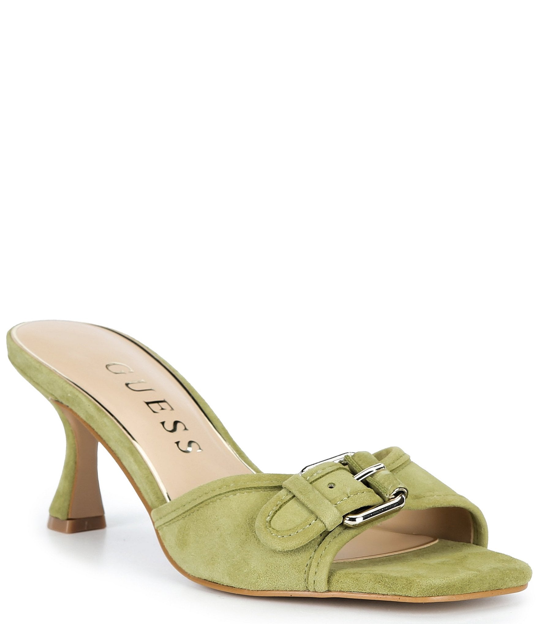 womens green dress sandals Women's Evening Heels Dress Sandals Square Toe Size 6.0 M, Green,