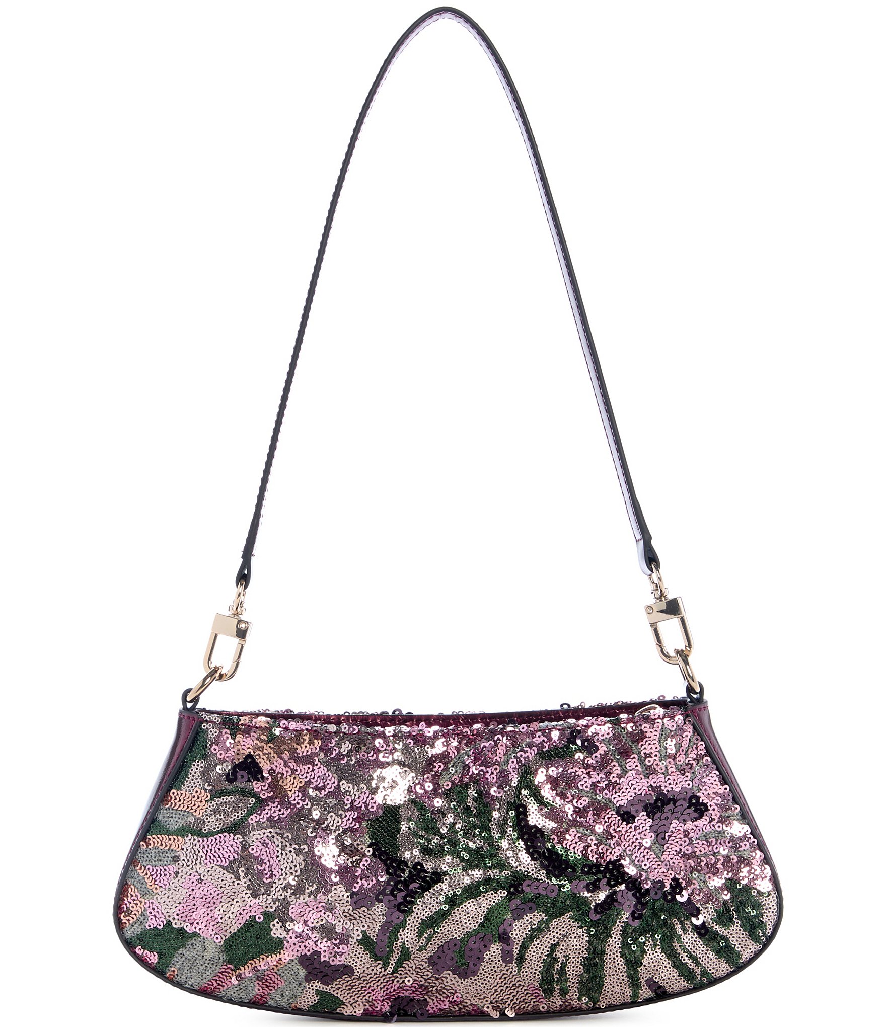 Guess Elsie Sequin Floral Shoulder Bag