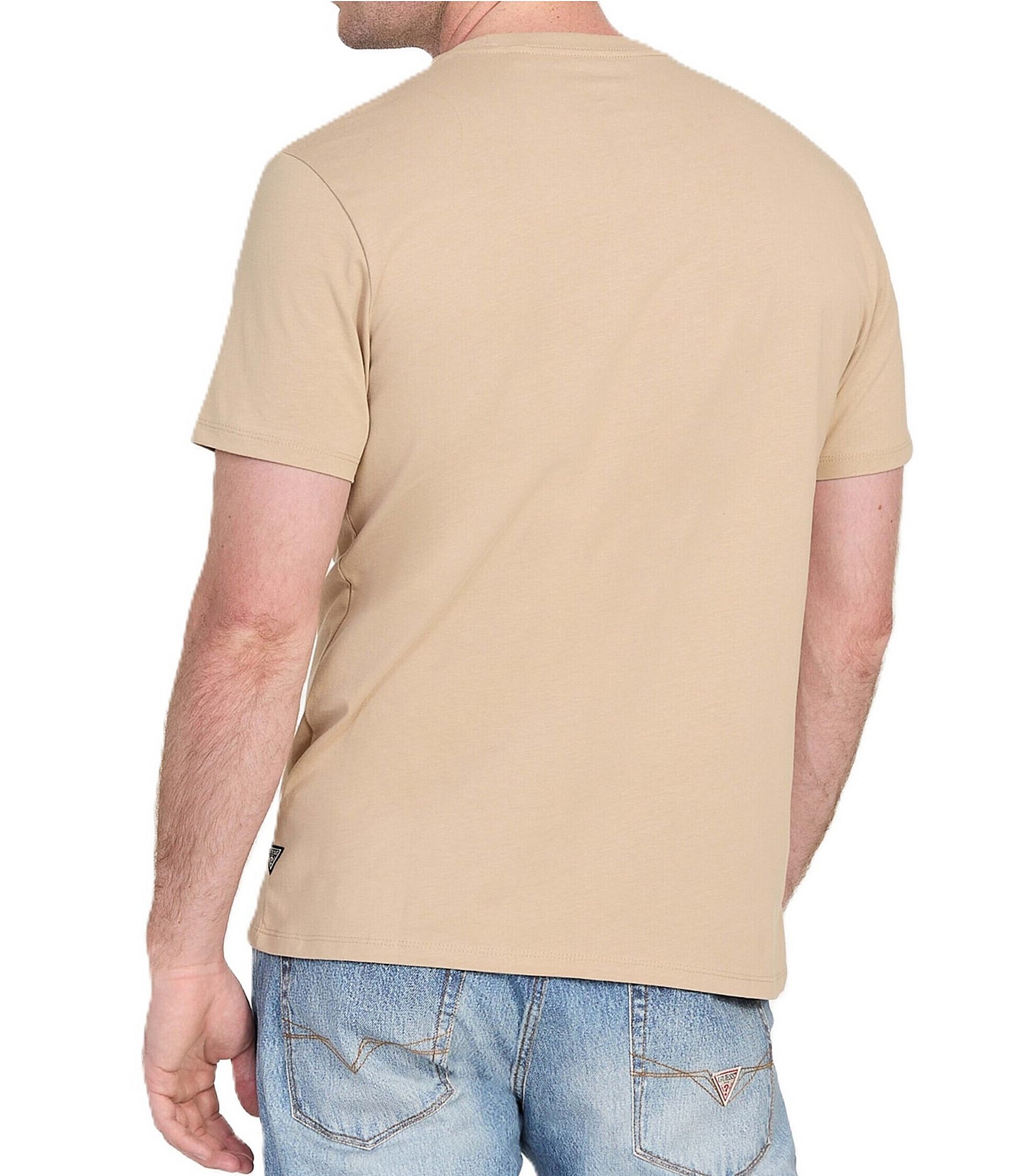 Guess Embossed Logo Short Sleeve T-Shirt