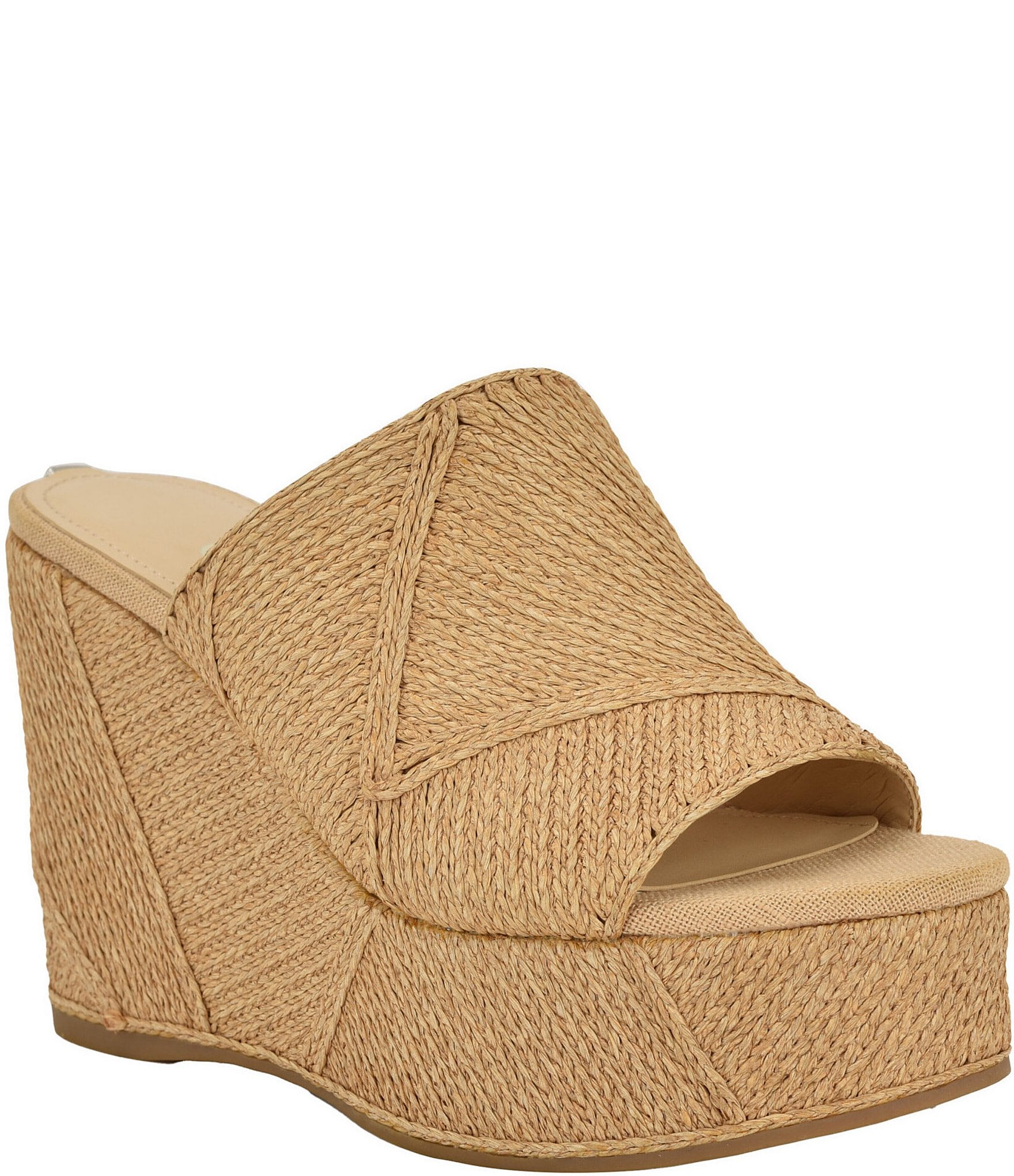 【国内発送】GUESS＊Bintai Platform Slide Wedge Sandals GUESS Bintai Platform Slide Casual Wedge Sandals - Macy's