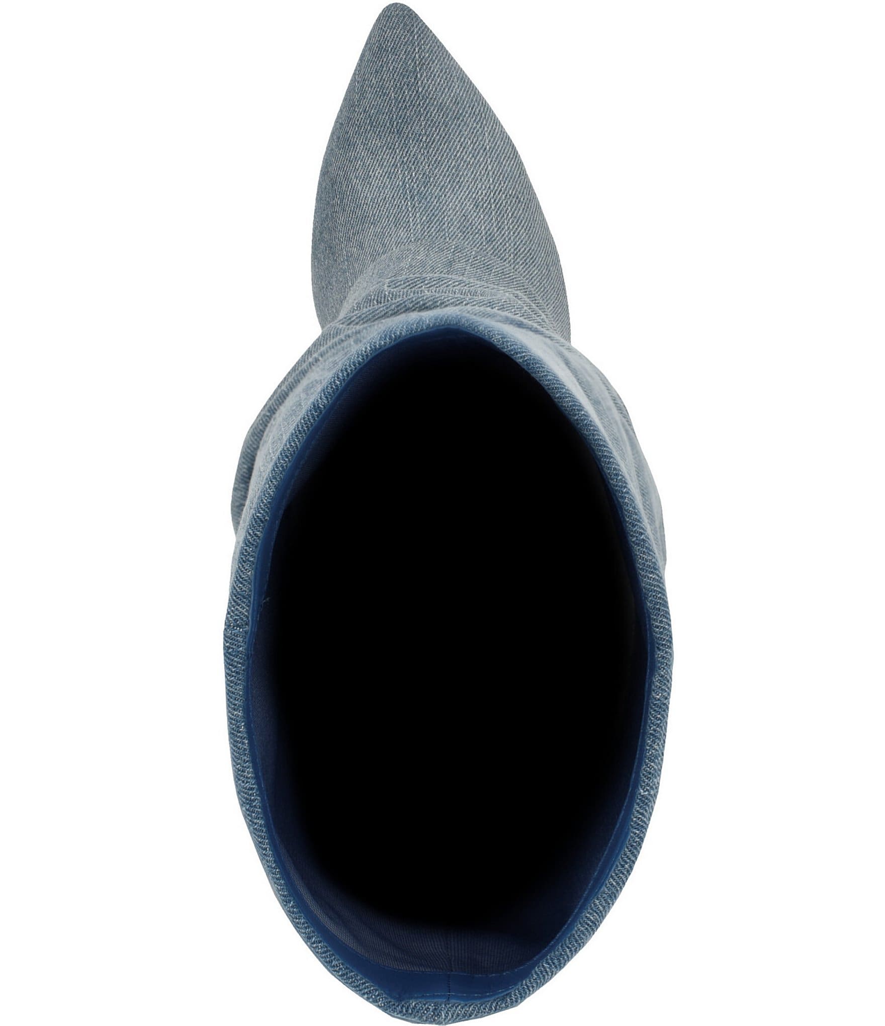Guess Geima Denim Slouch Foldover Tall Boots