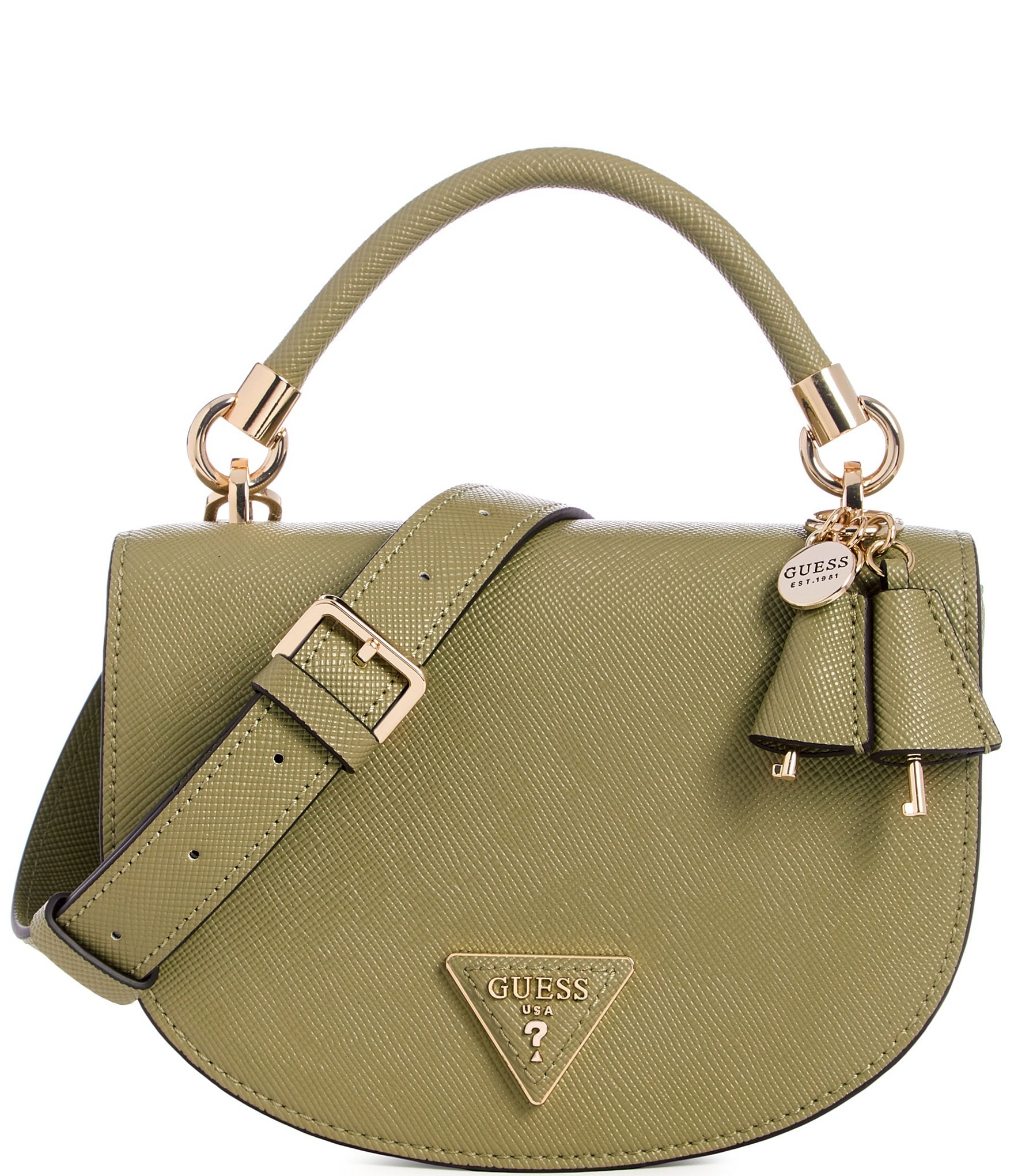 Guess Gizele Mini Saddle Crossbody Bag | Dillard's