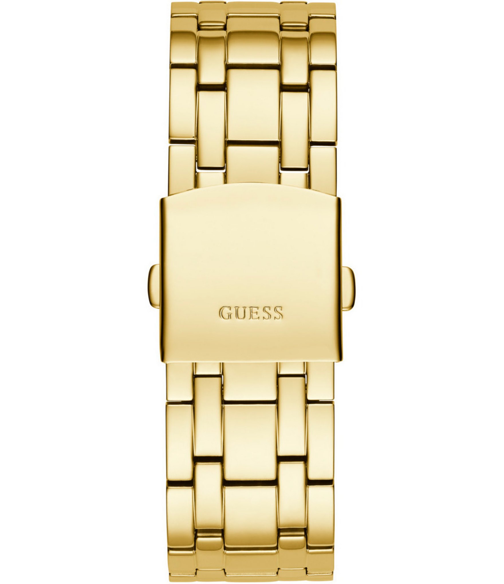 Guess Gold-Tone Glitz Multifunction Crystal Bracelet Watch