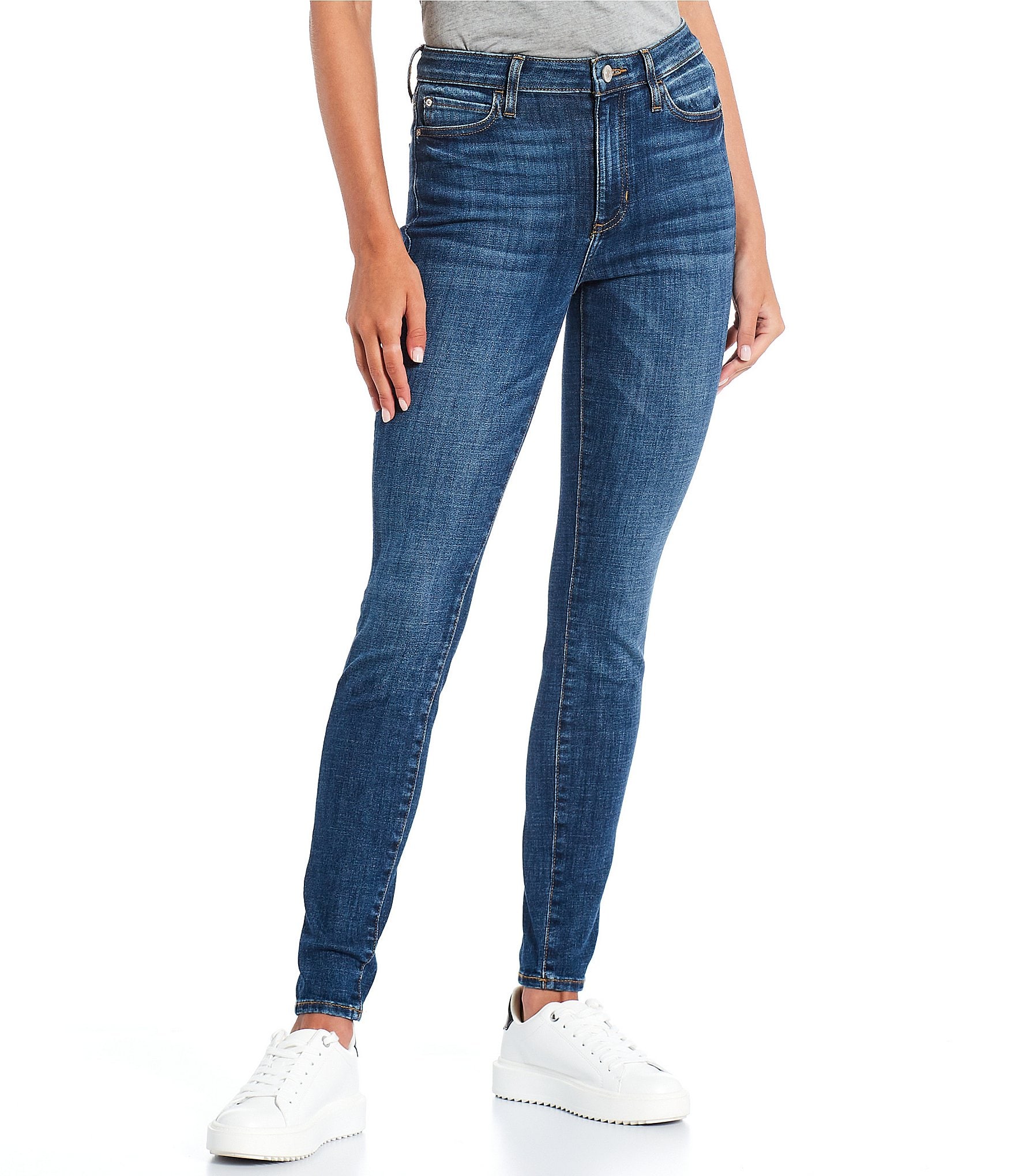 Guess High Rise Power Skinny Jeans | Dillard's