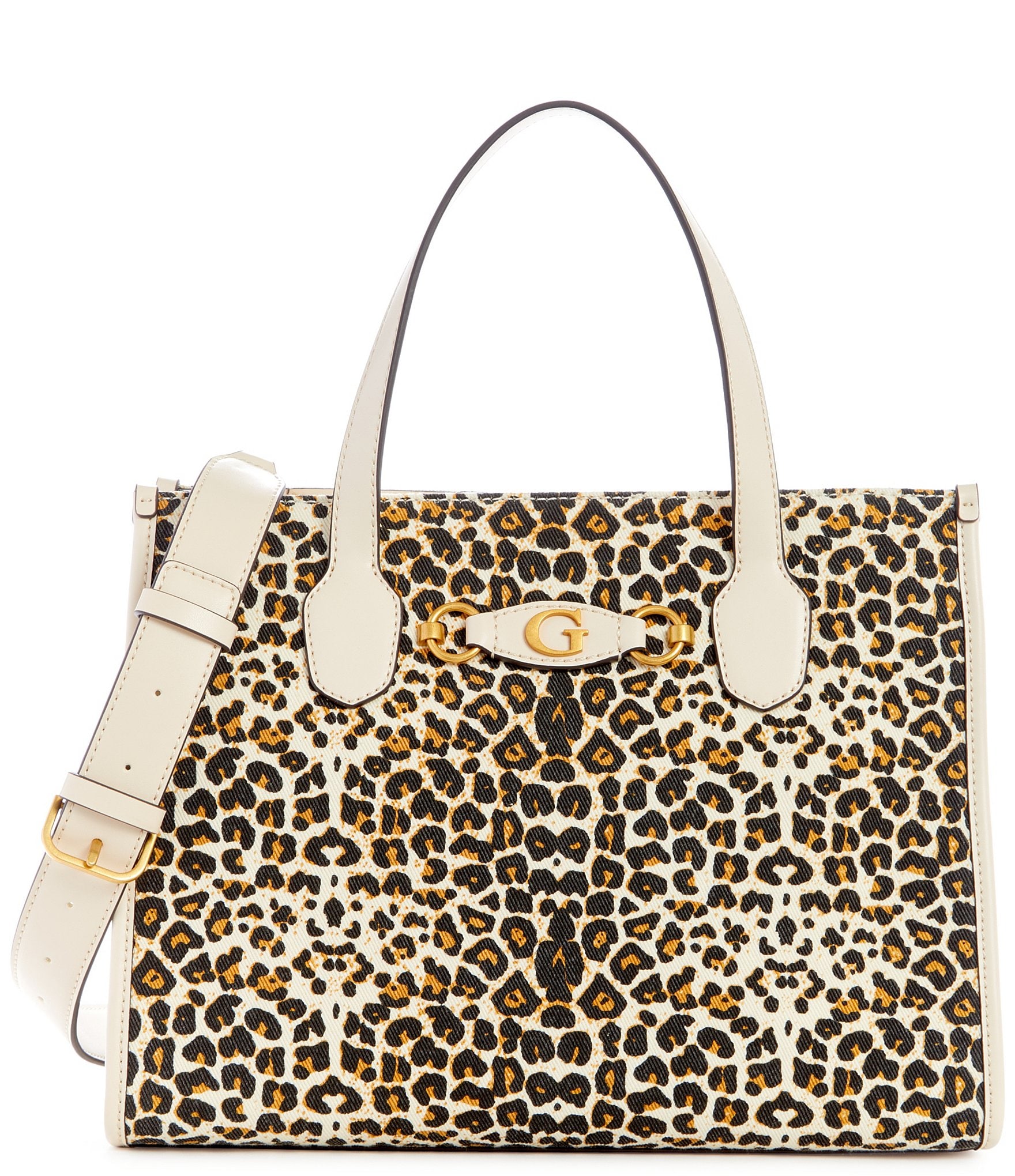 GUESS Iseline Convertible Crossbody Flap, Leopard: Handbags: Amazon.com