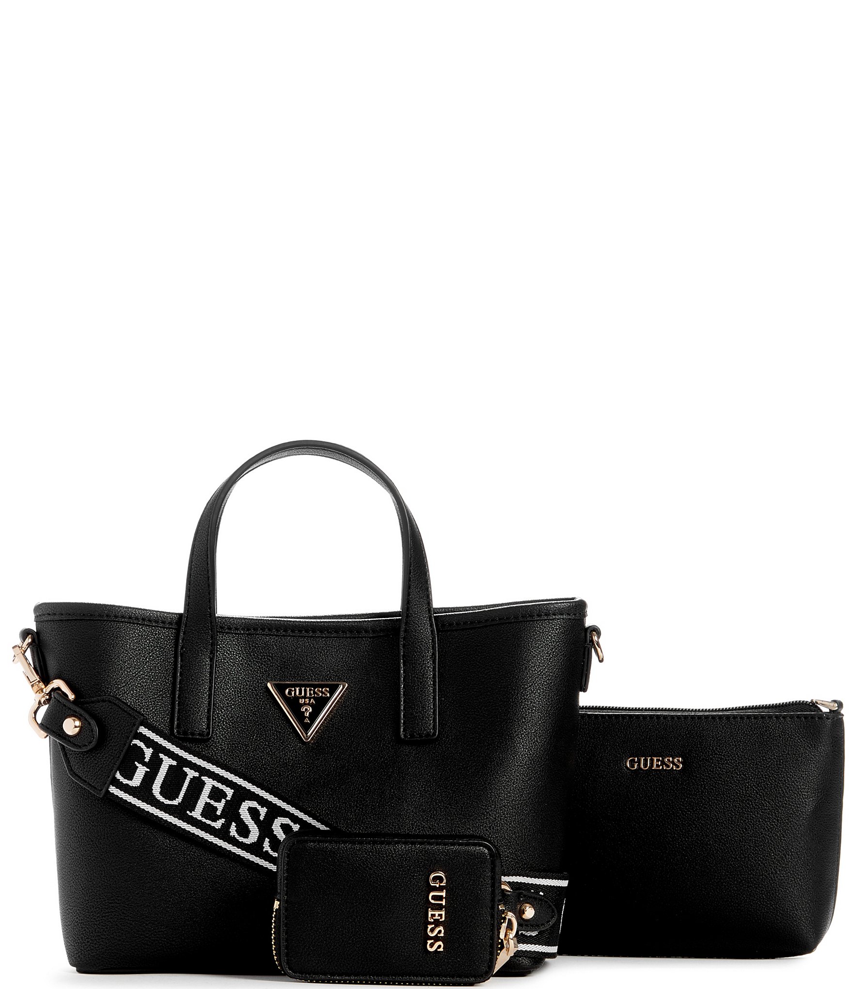 GUESS Giully Quilted Mini Purse Black - Allure Online Shop