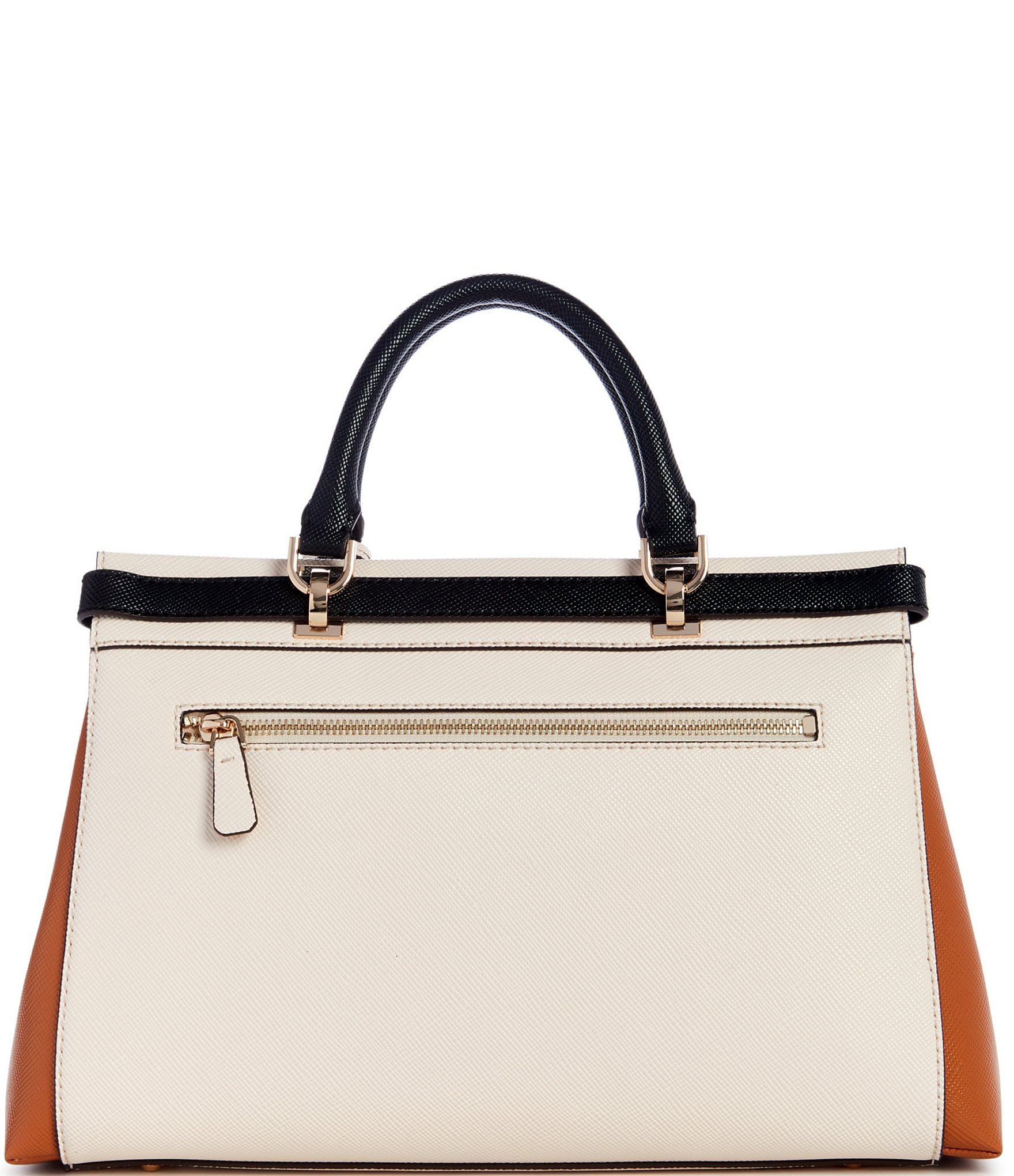 Guess Levante Cognac Multi Luxury Satchel Bag