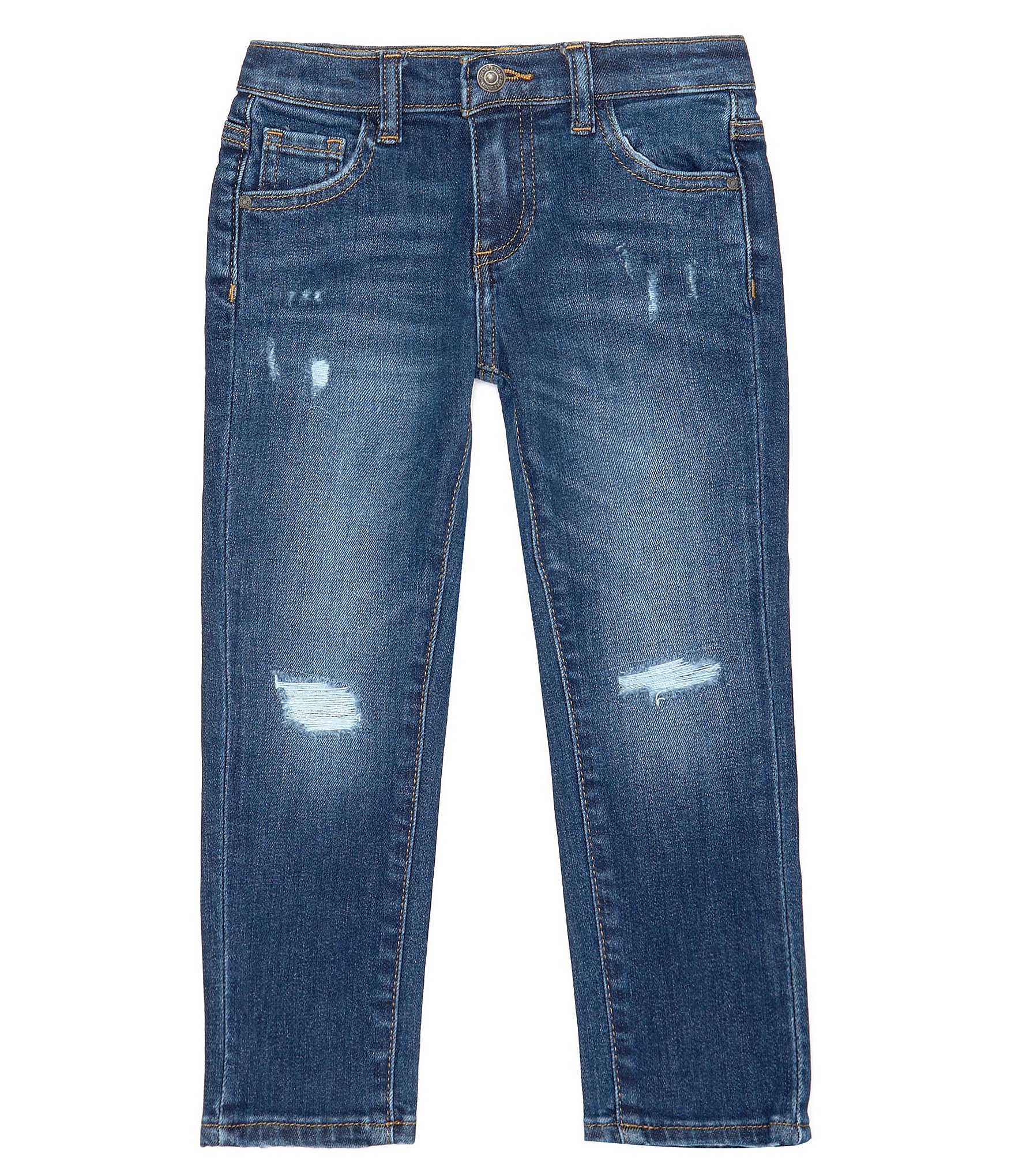 Guess Little Boys 2T-7 Distressed Five-Pocket Denim Jeans | Dillard's