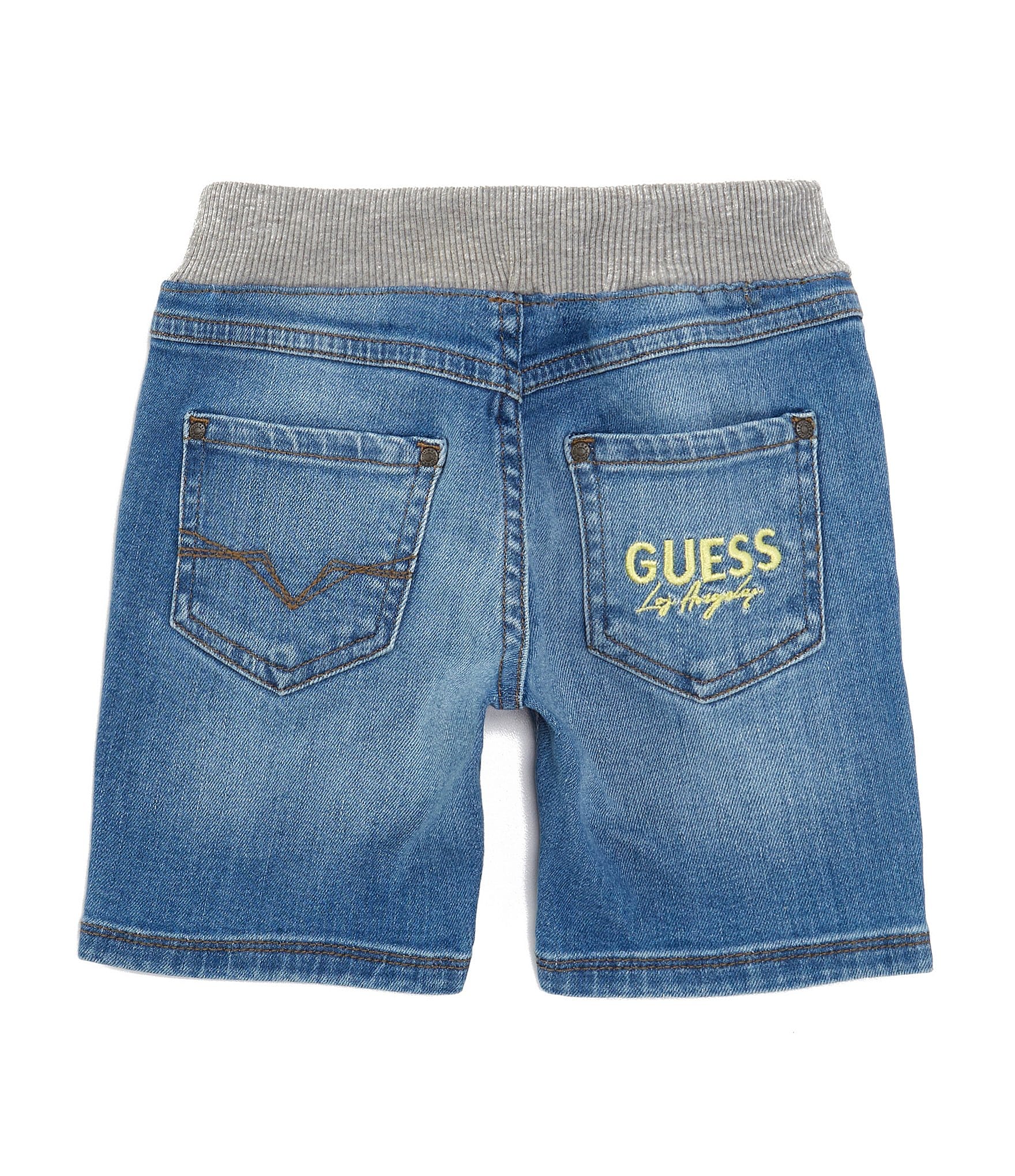 Guess Little Boys 2T-7 Pull On Stretch Denim Shorts