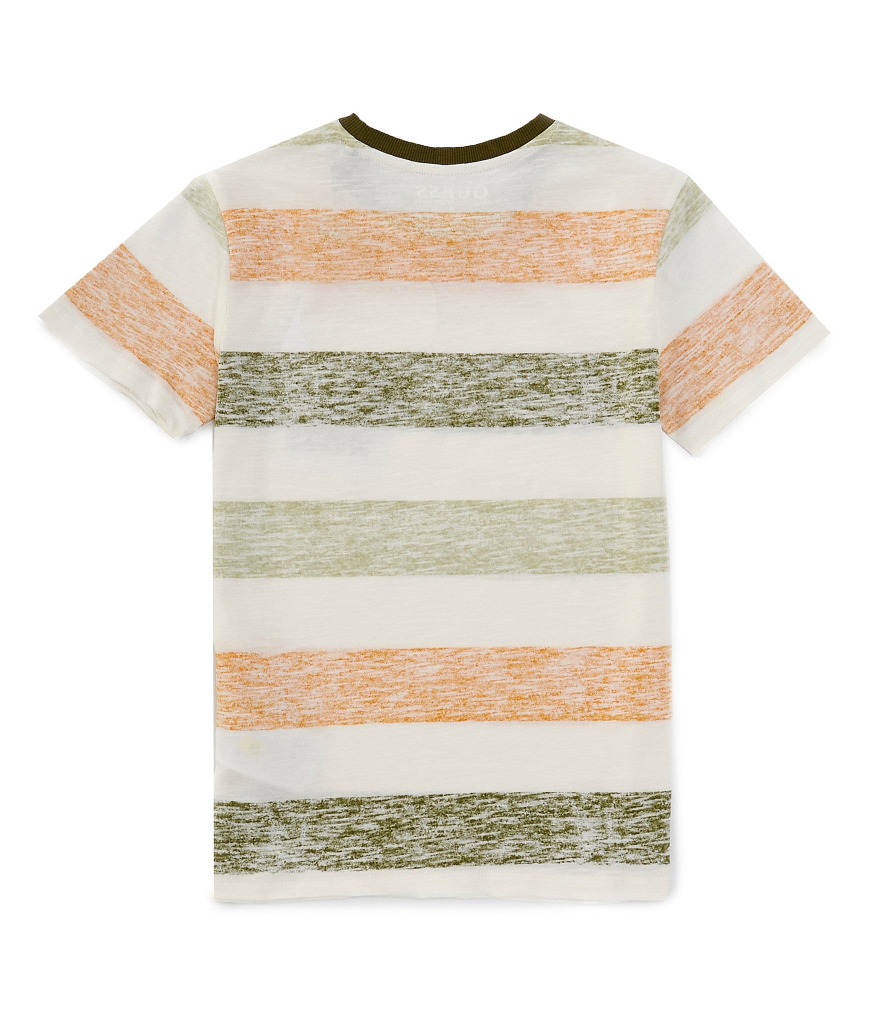 Guess Little Boys 2T-7 Short Sleeve Stripe Slub Jersey T-Shirt