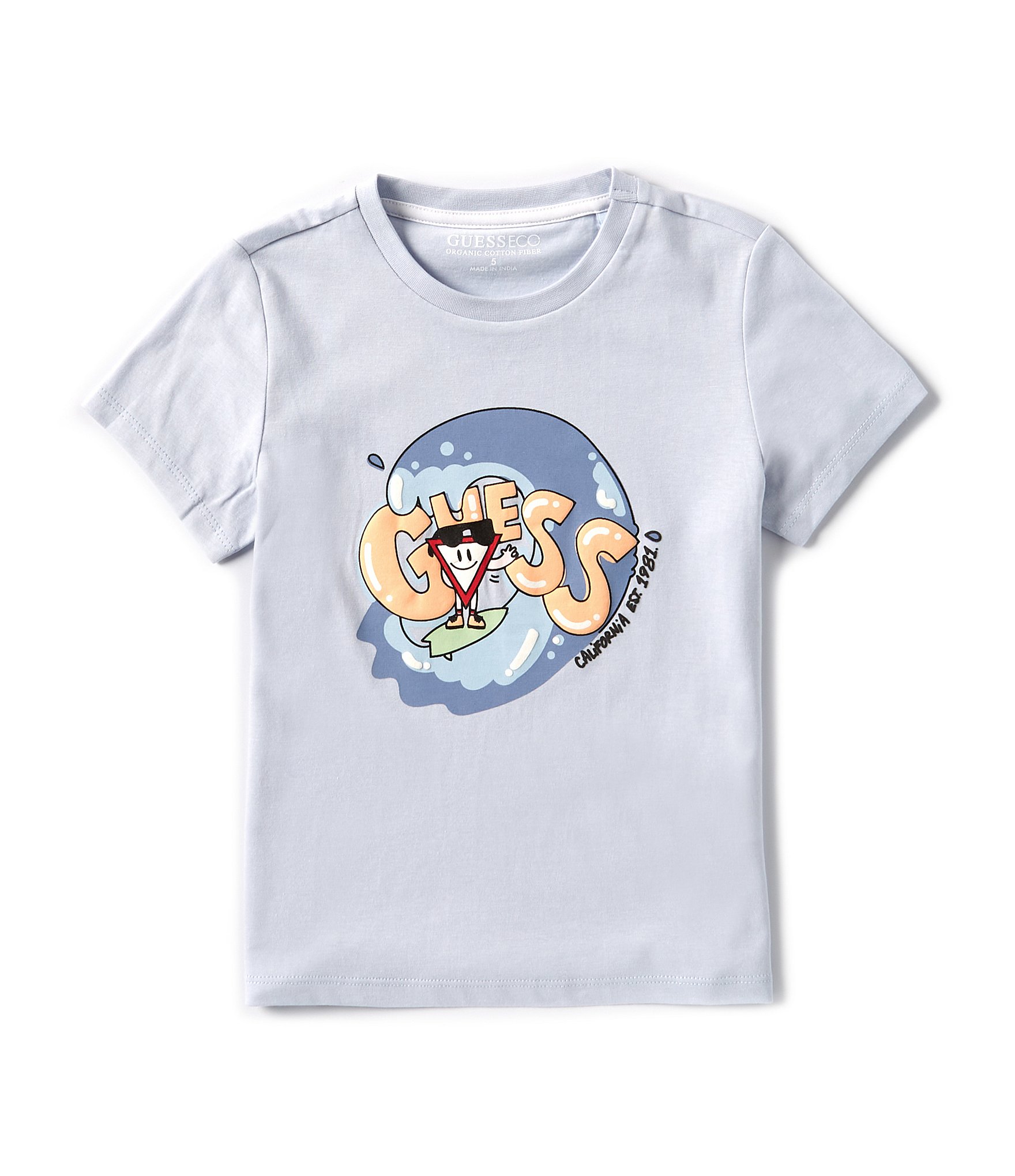 Guess Little Boys 2T-7 Short Sleeve Surf Graphic T-Shirt