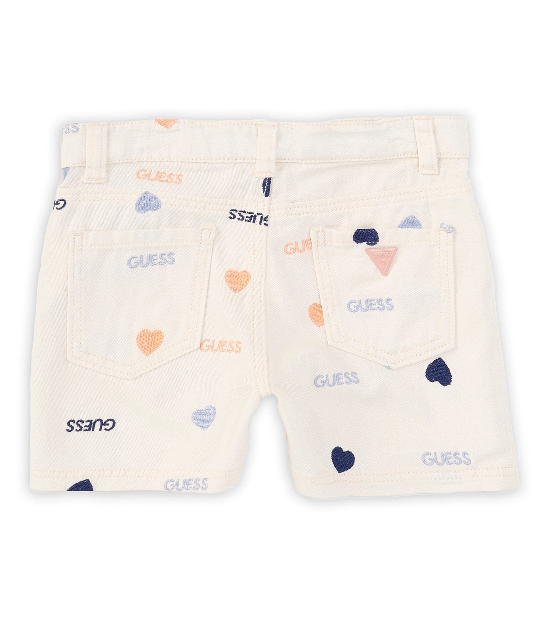 Guess Little Girls 2T-7 Love Guess Drill Shorts