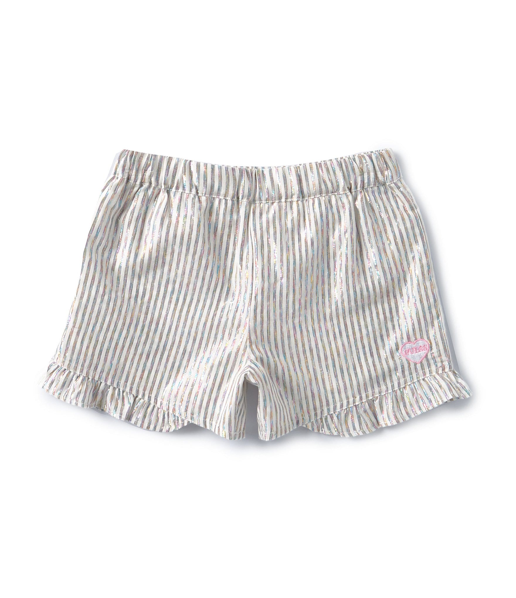 Guess Little Girls 2T-7 Ruffle Trim Gauze Shorts | Dillard's