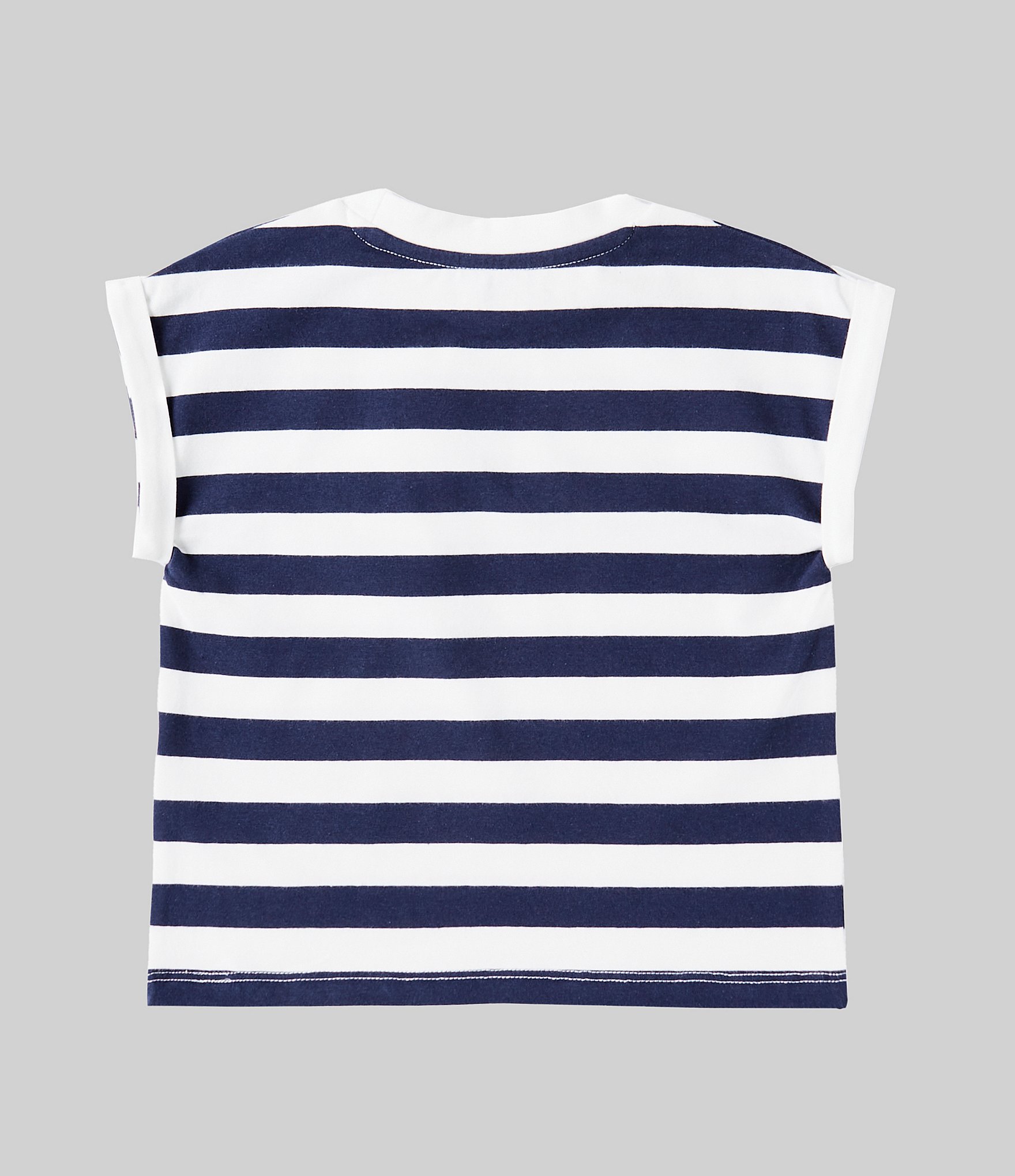 Guess Little Girls 2T-7 Short Sleeve Guess Stripe T-Shirt