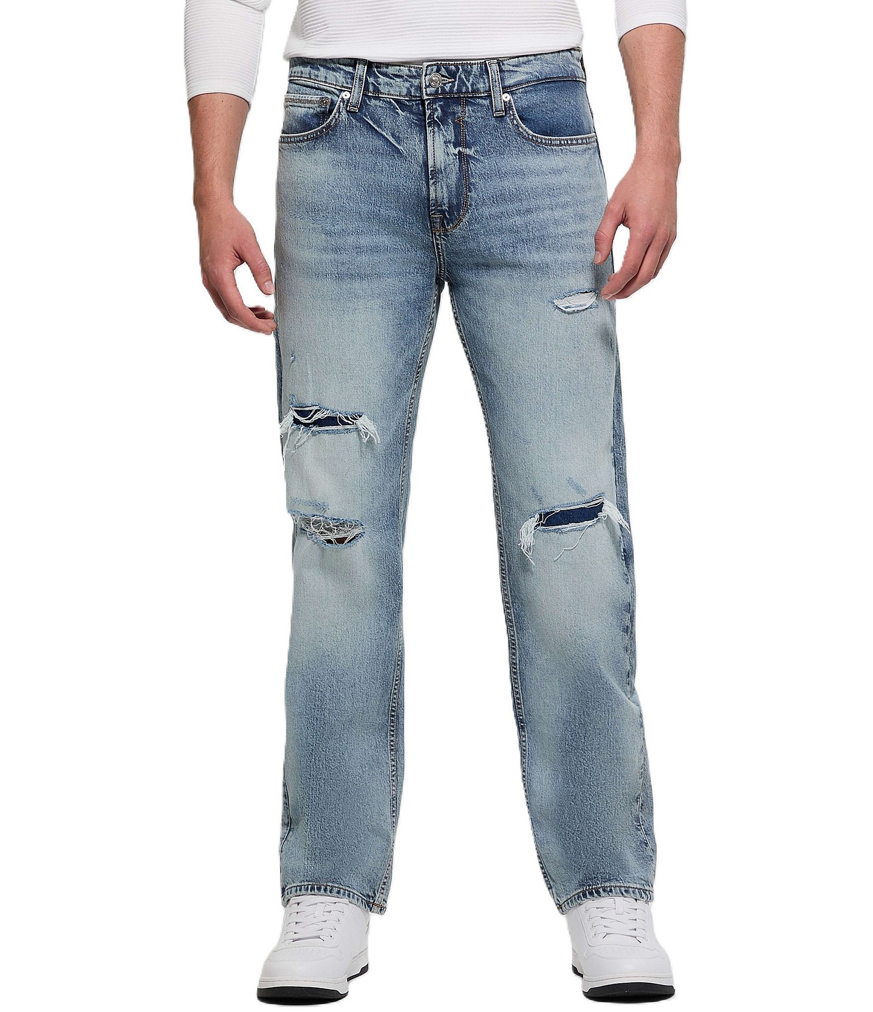 Guess Mason Regular Fit Distressed Jeans