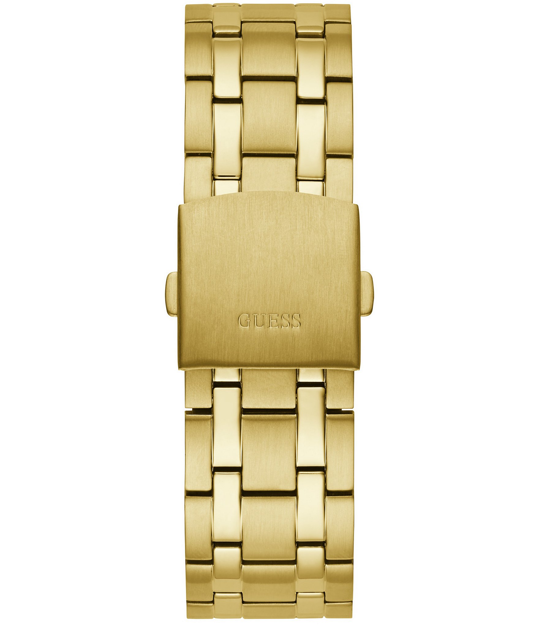 Guess Men's Continental Bling Multifunction Gold-Tone Bracelet Watch