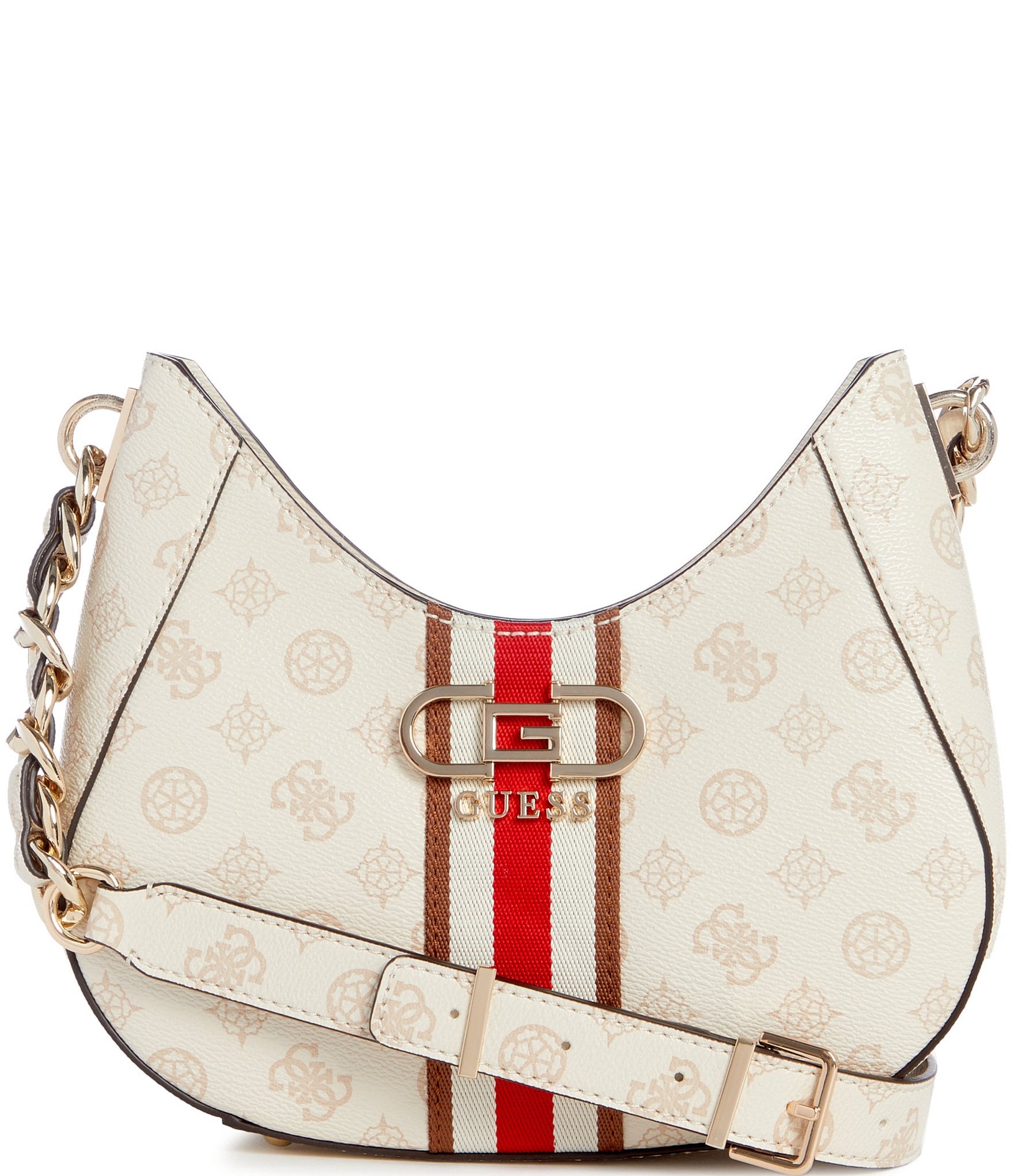 Guess Nelka Top Zip Logo Crossbody Bag Dillard s