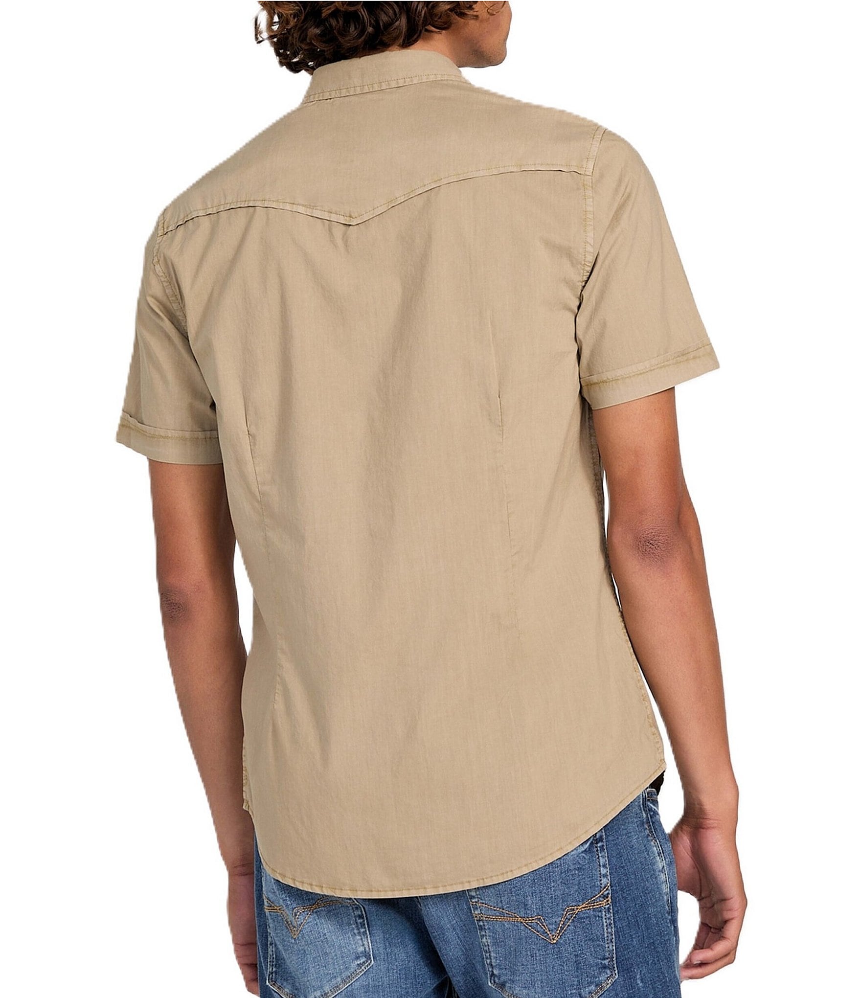 Guess Nottingham Short Sleeve Poplin Western Shirt