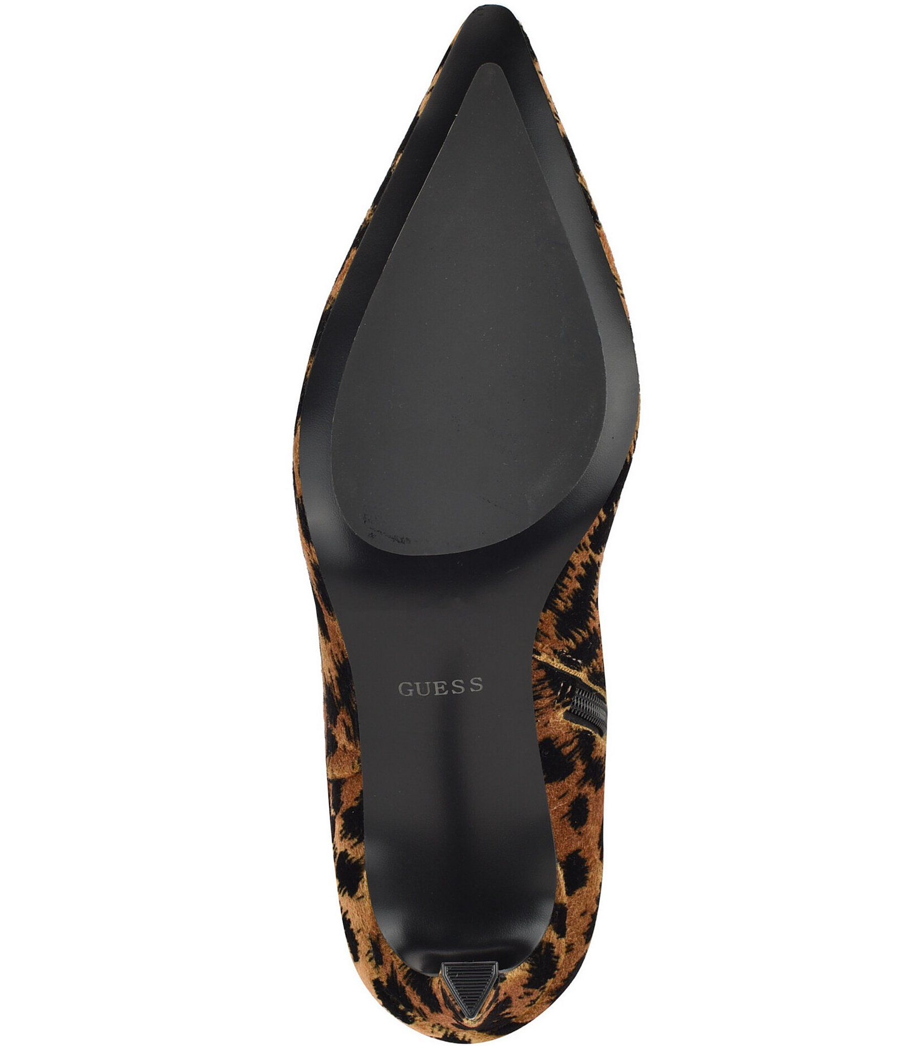 Guess Palisa Leopard Print Pointed Toe Tall Boots
