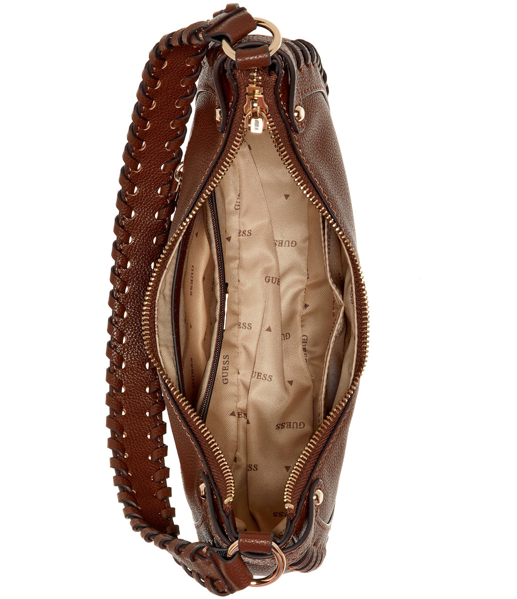 Guess Petra Whipstich Hobo Shoulder Bag