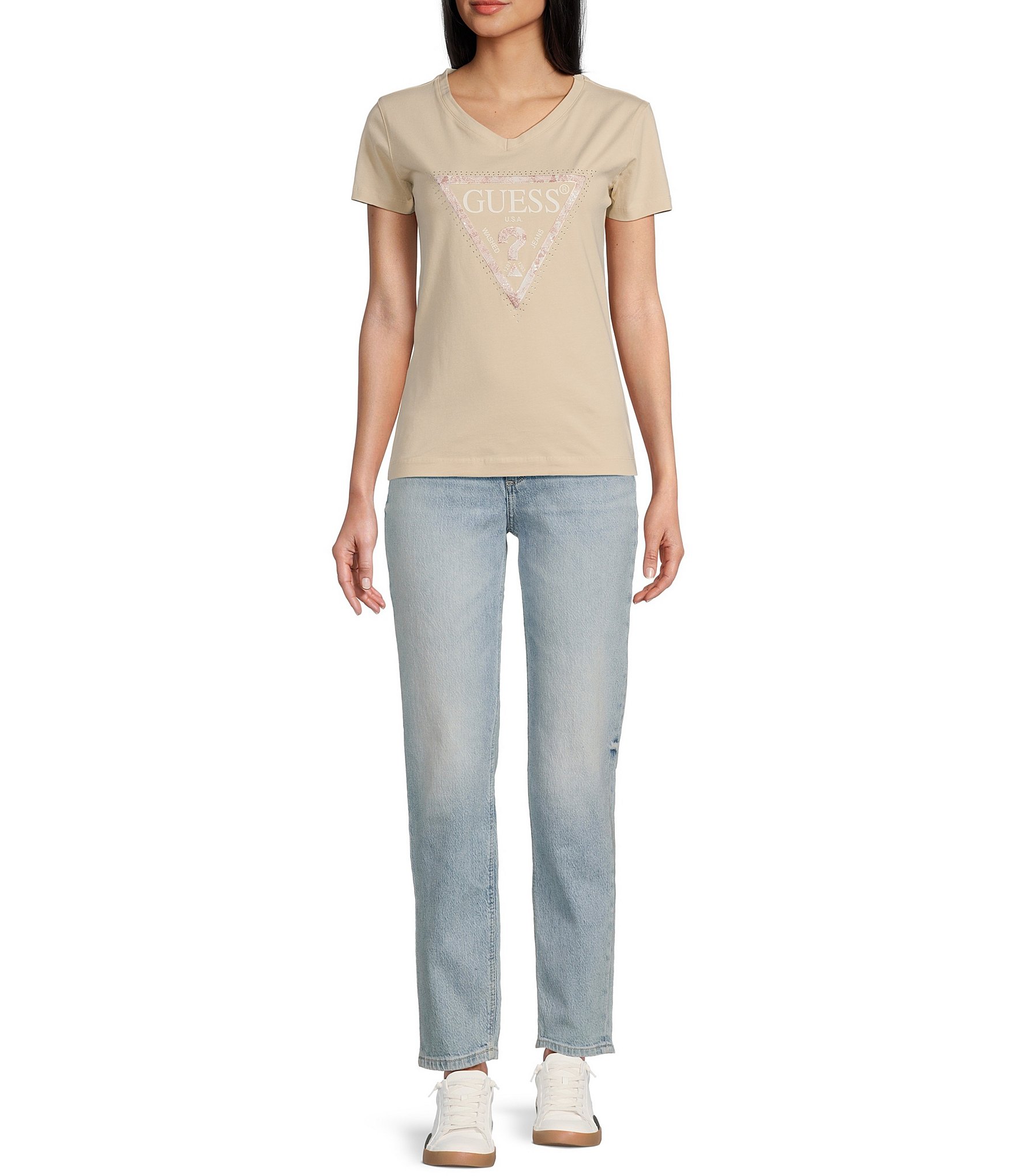 Guess Python Triangle Short Sleeve Graphic T-Shirt