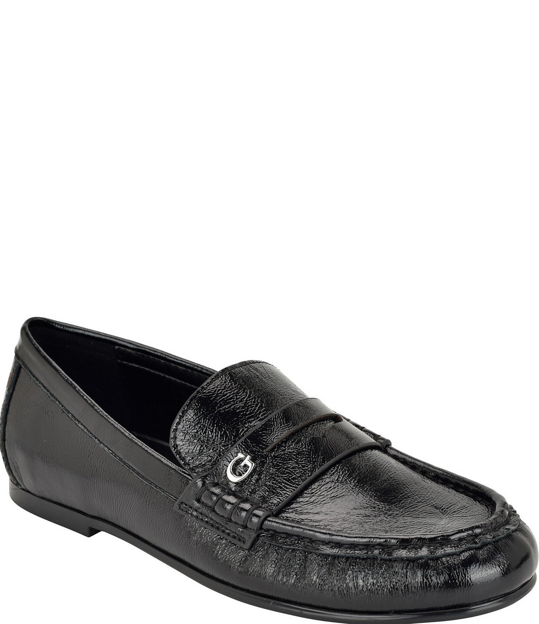 Guess Raivo Leather Penny Loafers